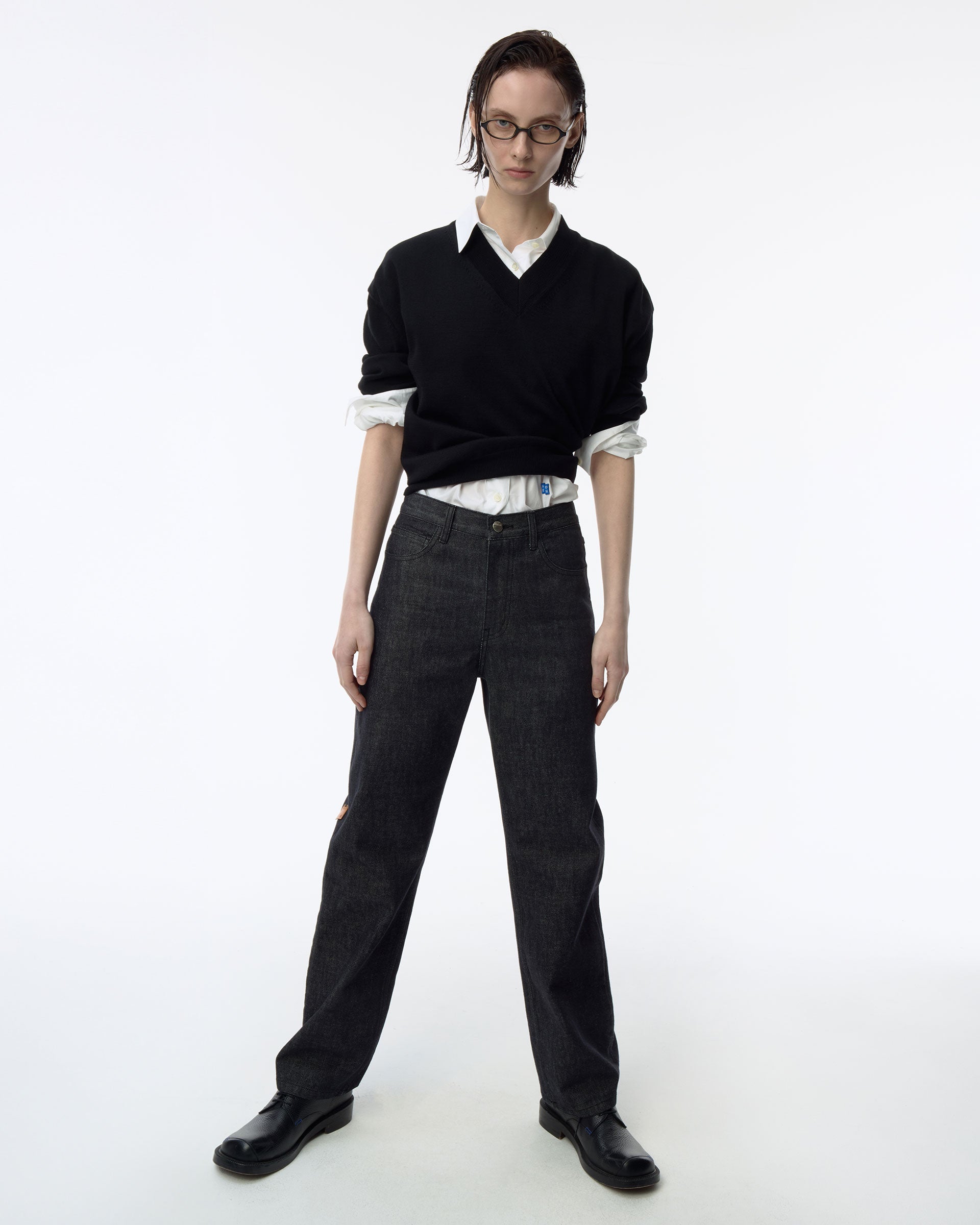Ader Error - Sig; SV Tag jeans 06 (Noir) product image 9 | TRAB K-Fashion Australia