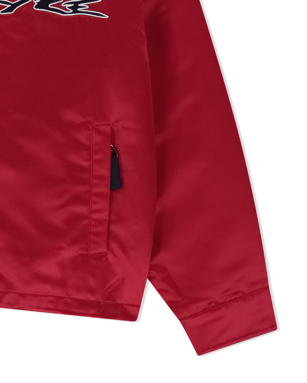yeseyesee - Chain Stitch Logo Coach Jacket (Red) product image 6 | TRAB K-Fashion Australia