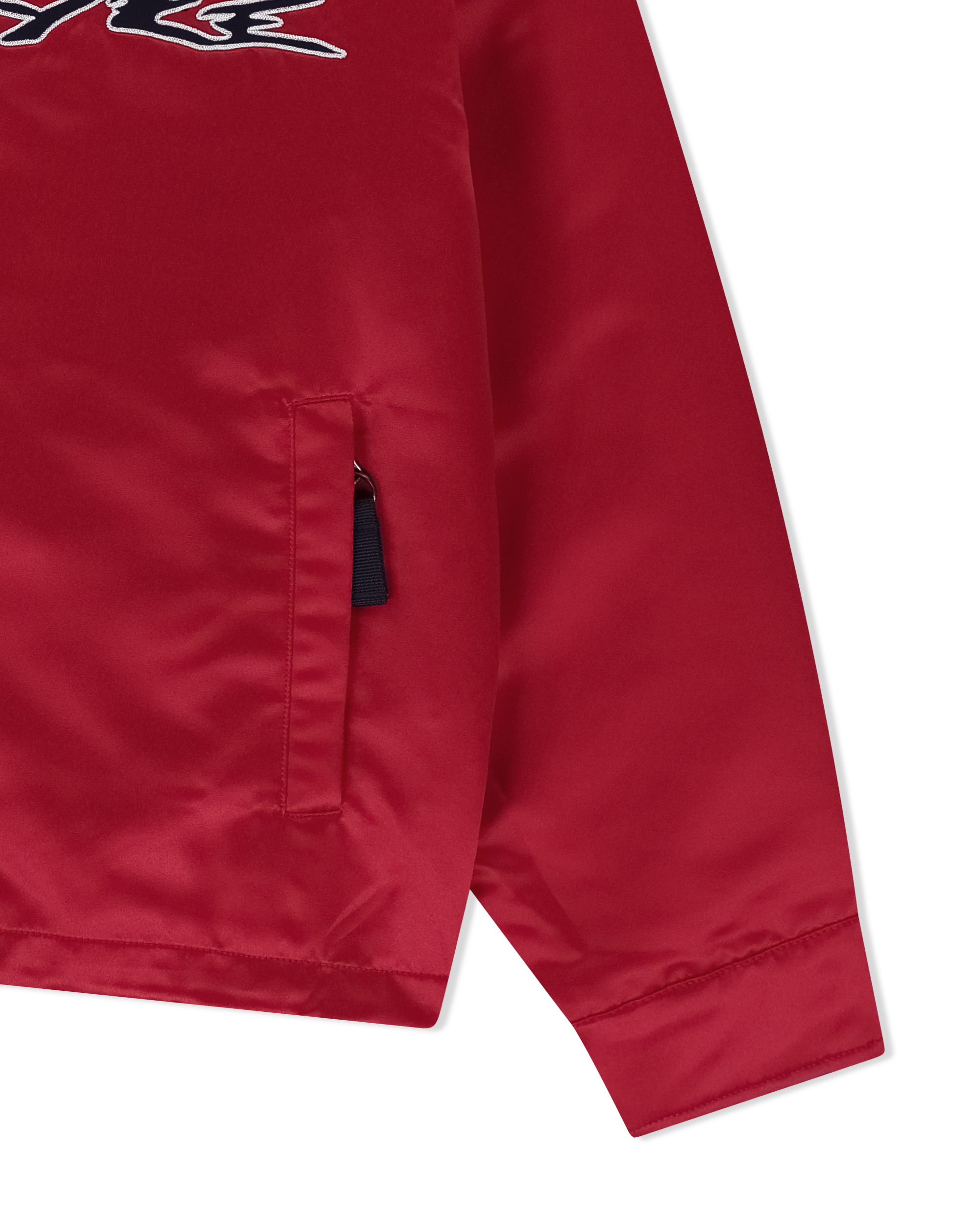 yeseyesee - Chain Stitch Logo Coach Jacket (Red) product image 6 | TRAB K-Fashion Australia