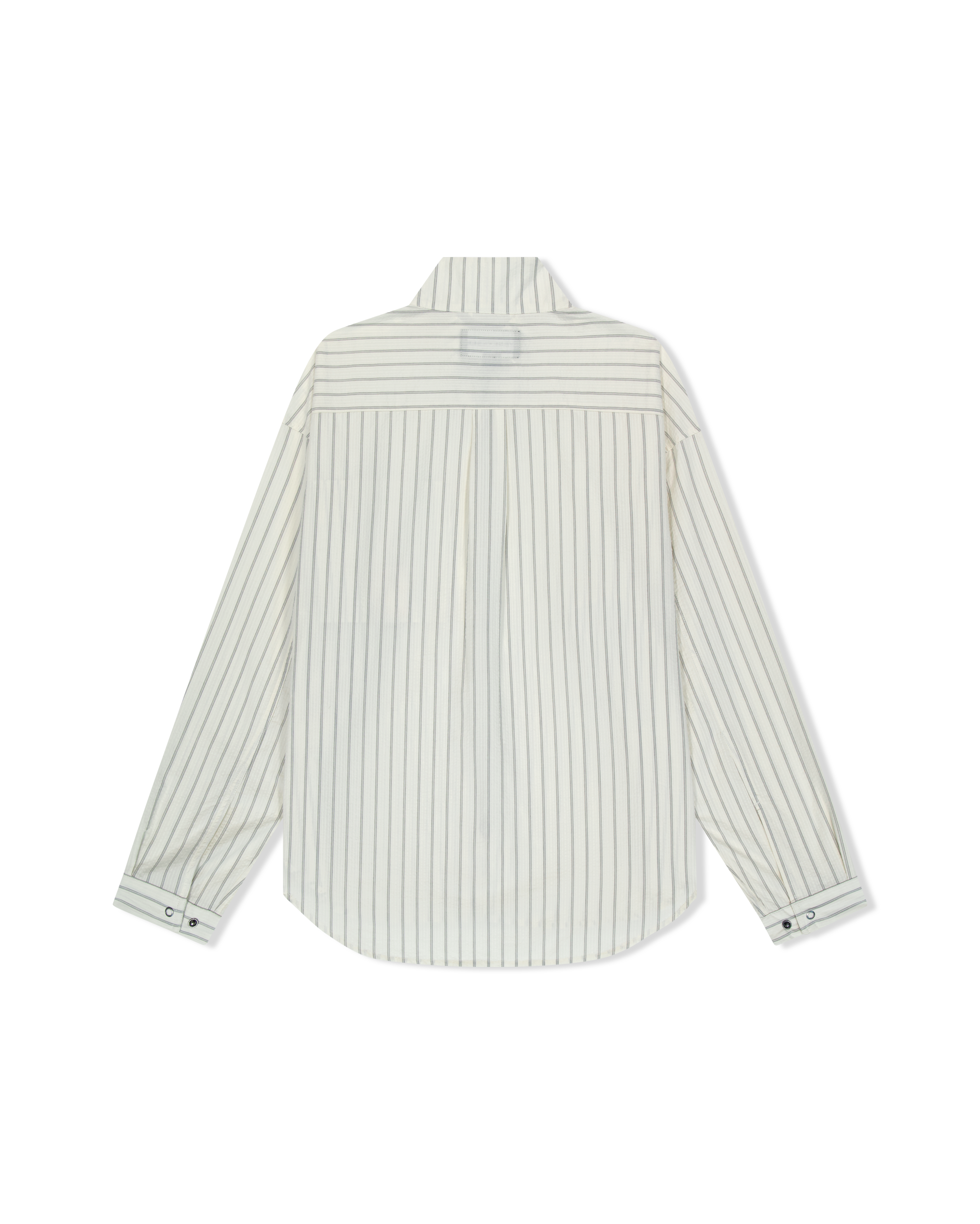 yeseyesee - Hi Neck Two Way Zip Up Shirt (White) product image 2 | TRAB K-Fashion Australia