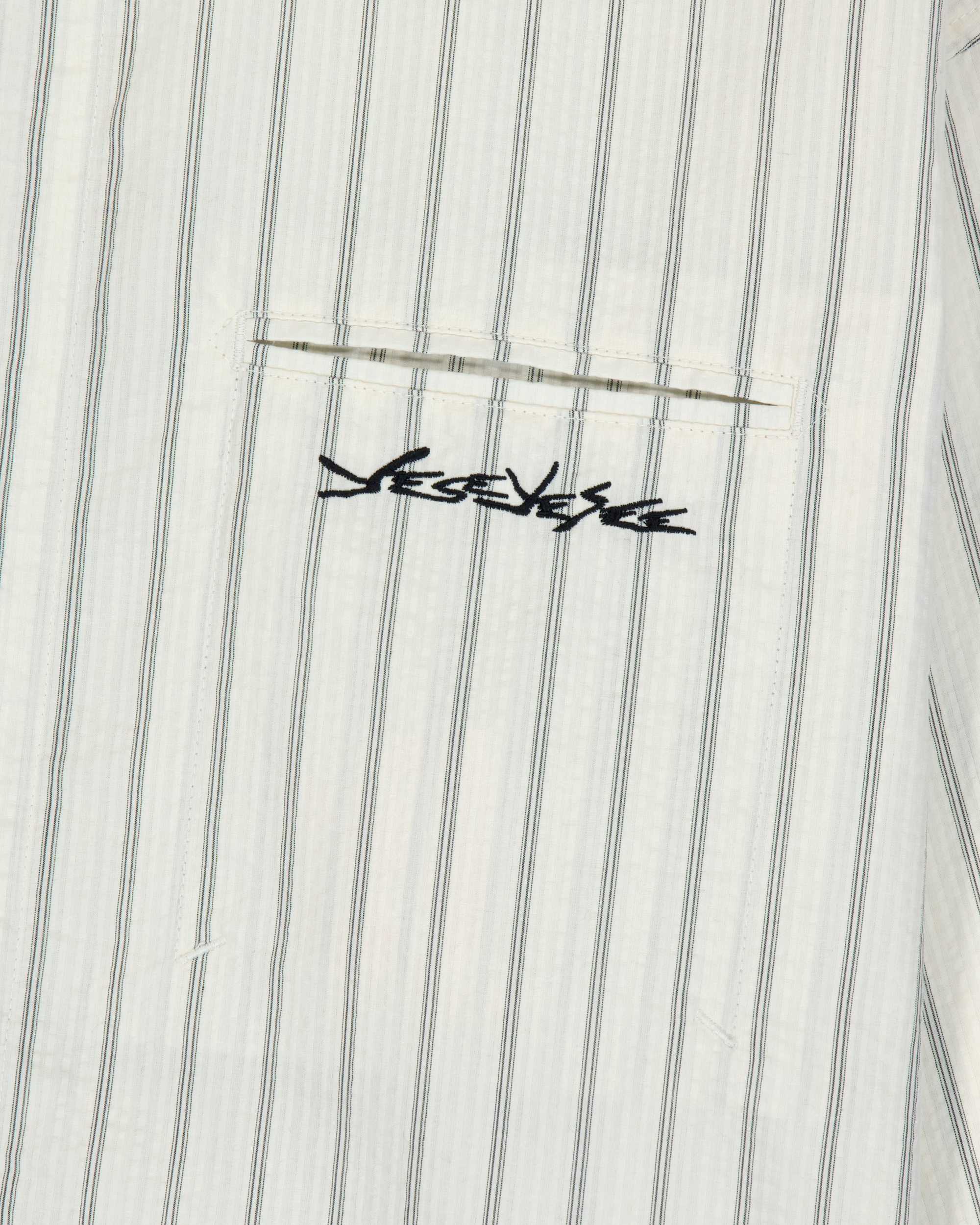 yeseyesee - Hi Neck Two Way Zip Up Shirt (White) product image 4 | TRAB K-Fashion Australia