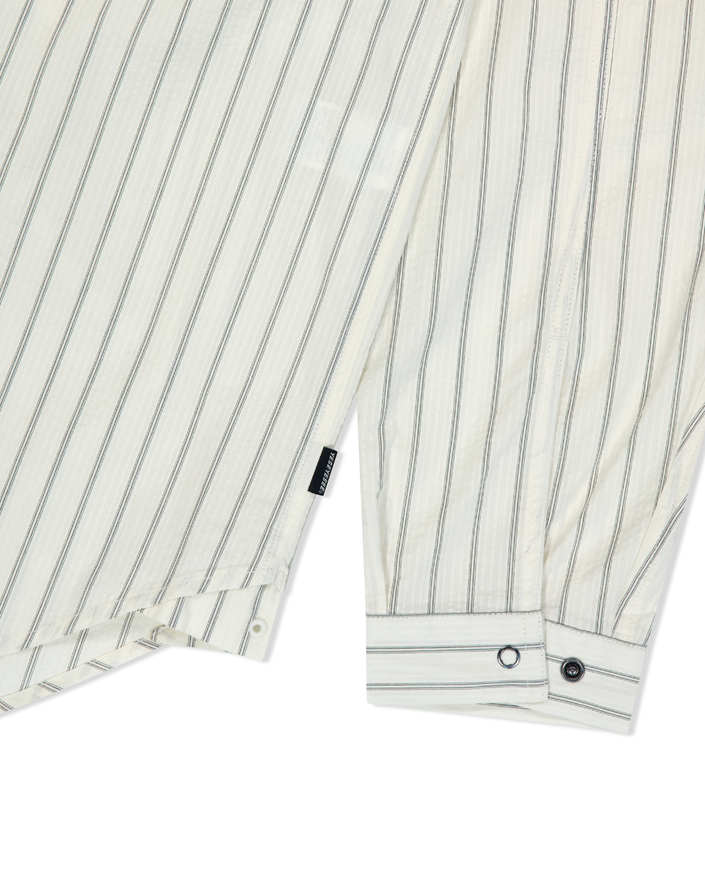 yeseyesee - Hi Neck Two Way Zip Up Shirt (White) product image 5 | TRAB K-Fashion Australia