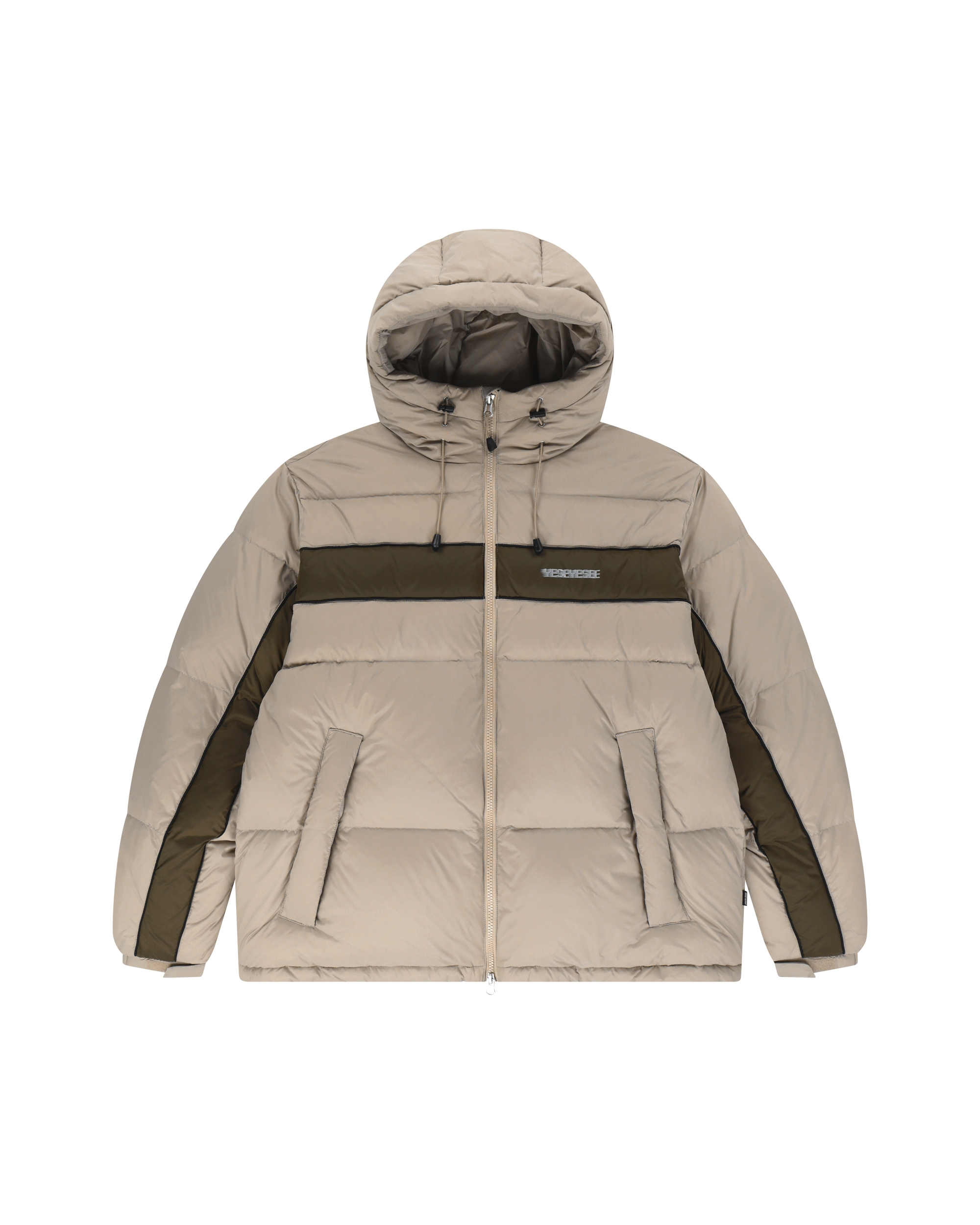 yeseyesee - Paneled Down Jacket (Beige) product image 1 | TRAB K-Fashion Australia
