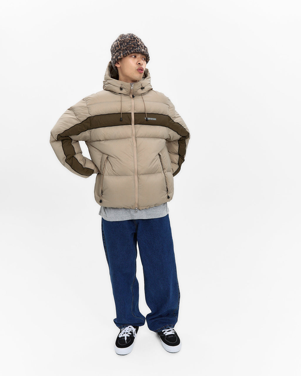 yeseyesee - Paneled Down Jacket (Beige) product image 7 | TRAB K-Fashion Australia
