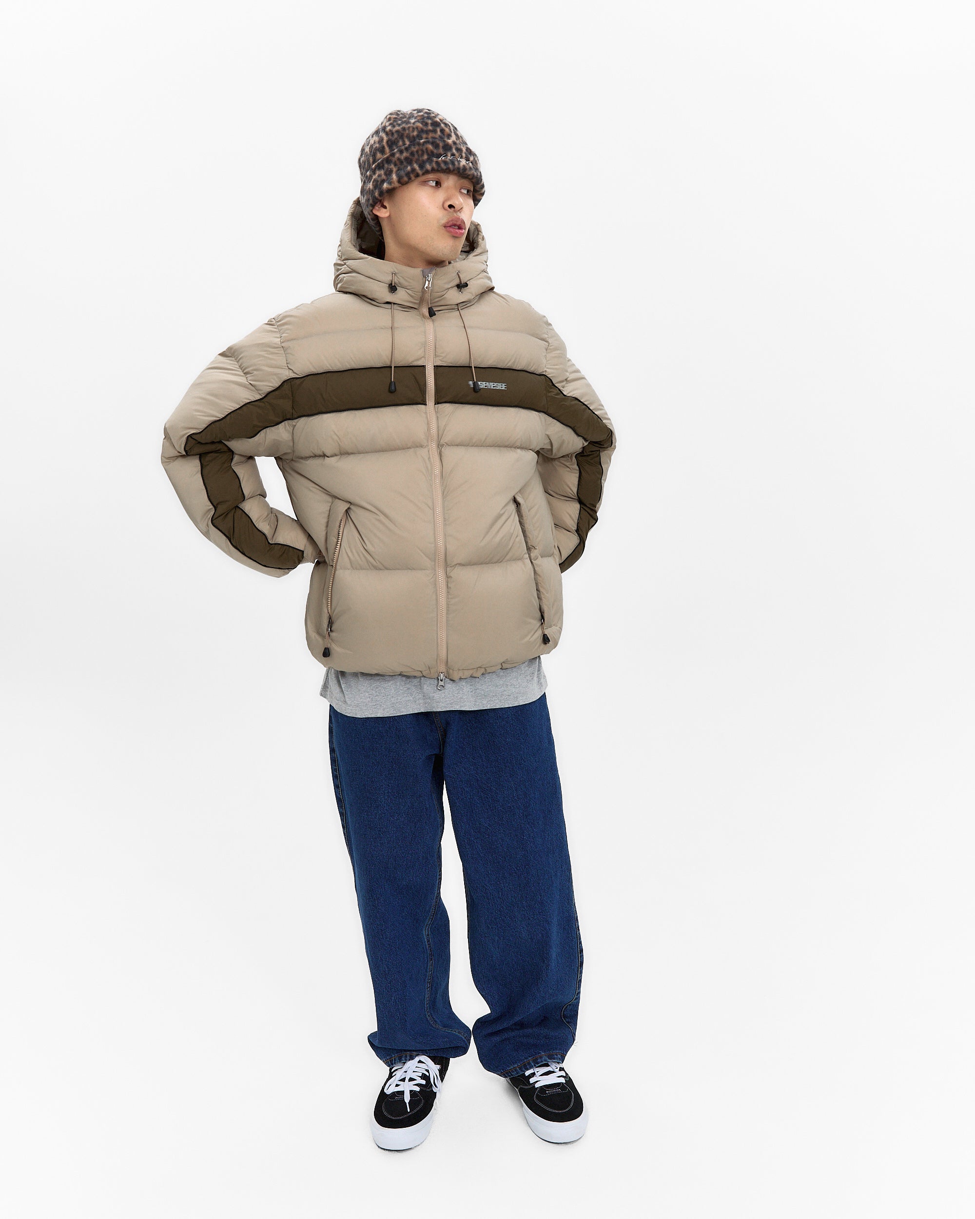 yeseyesee - Paneled Down Jacket (Beige) product image 7 | TRAB K-Fashion Australia