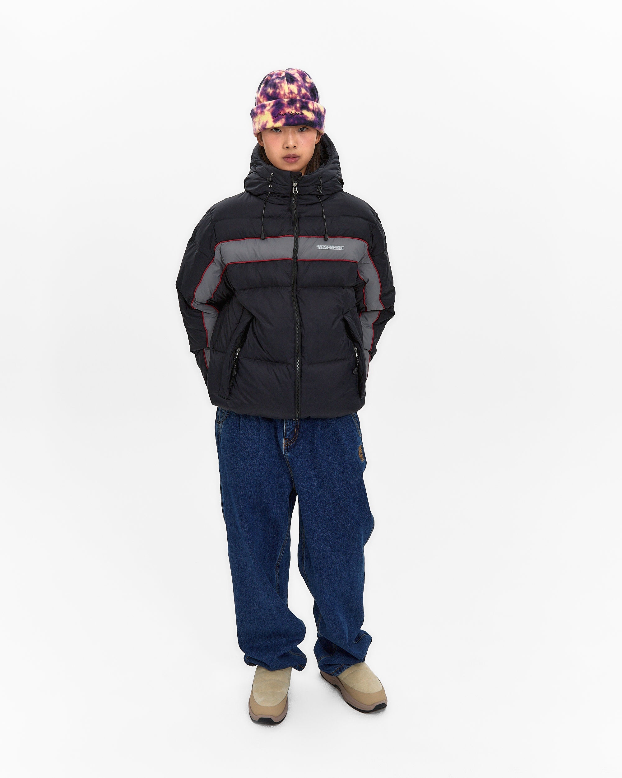 yeseyesee - Paneled Down Jacket (Black) product image 7 | TRAB K-Fashion Australia