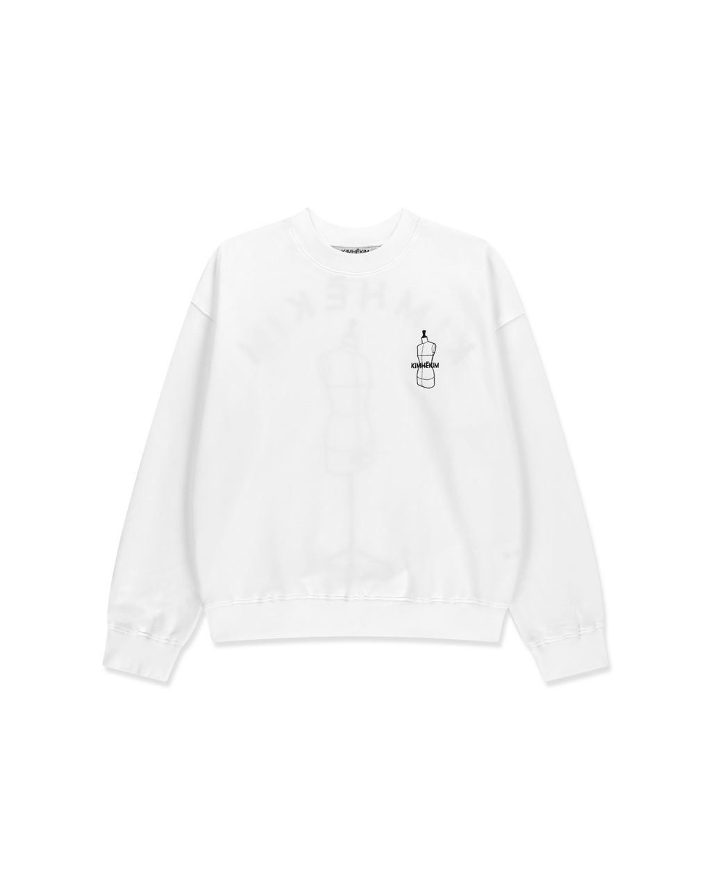 Kimhe Kim - Stockman Embroidered Sweatshirt (White) product image 1 | TRAB K-Fashion Australia