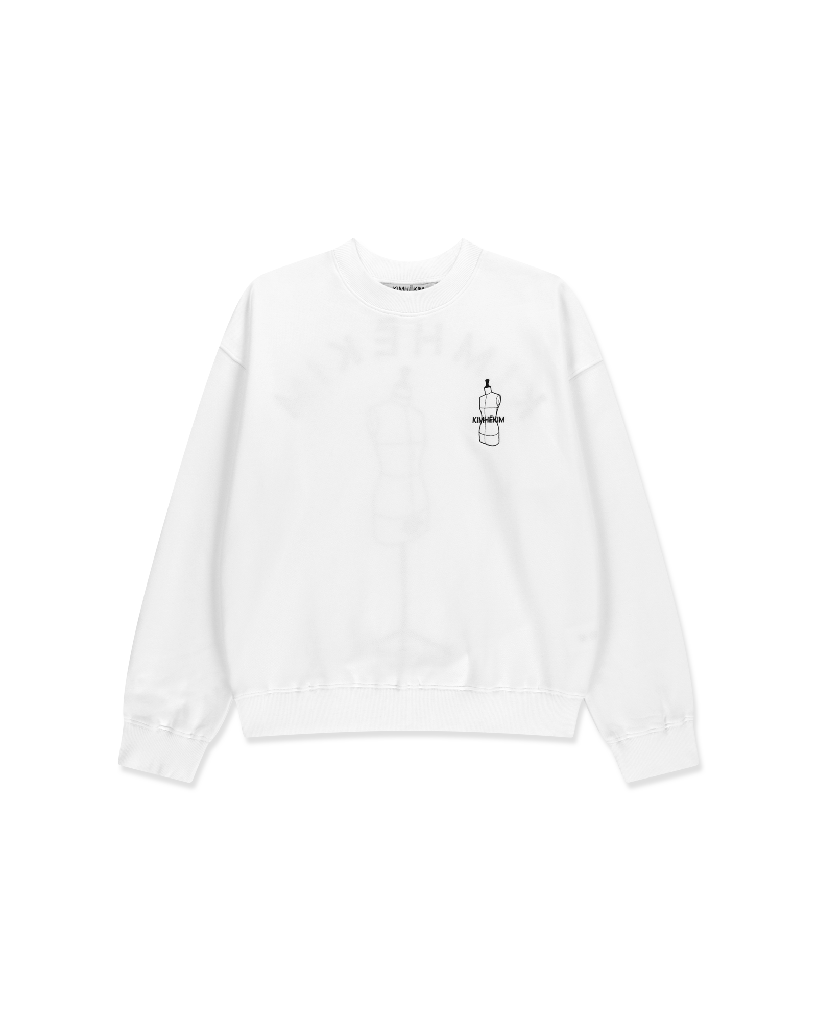Kimhe Kim - Stockman Embroidered Sweatshirt (White) product image 1 | TRAB K-Fashion Australia