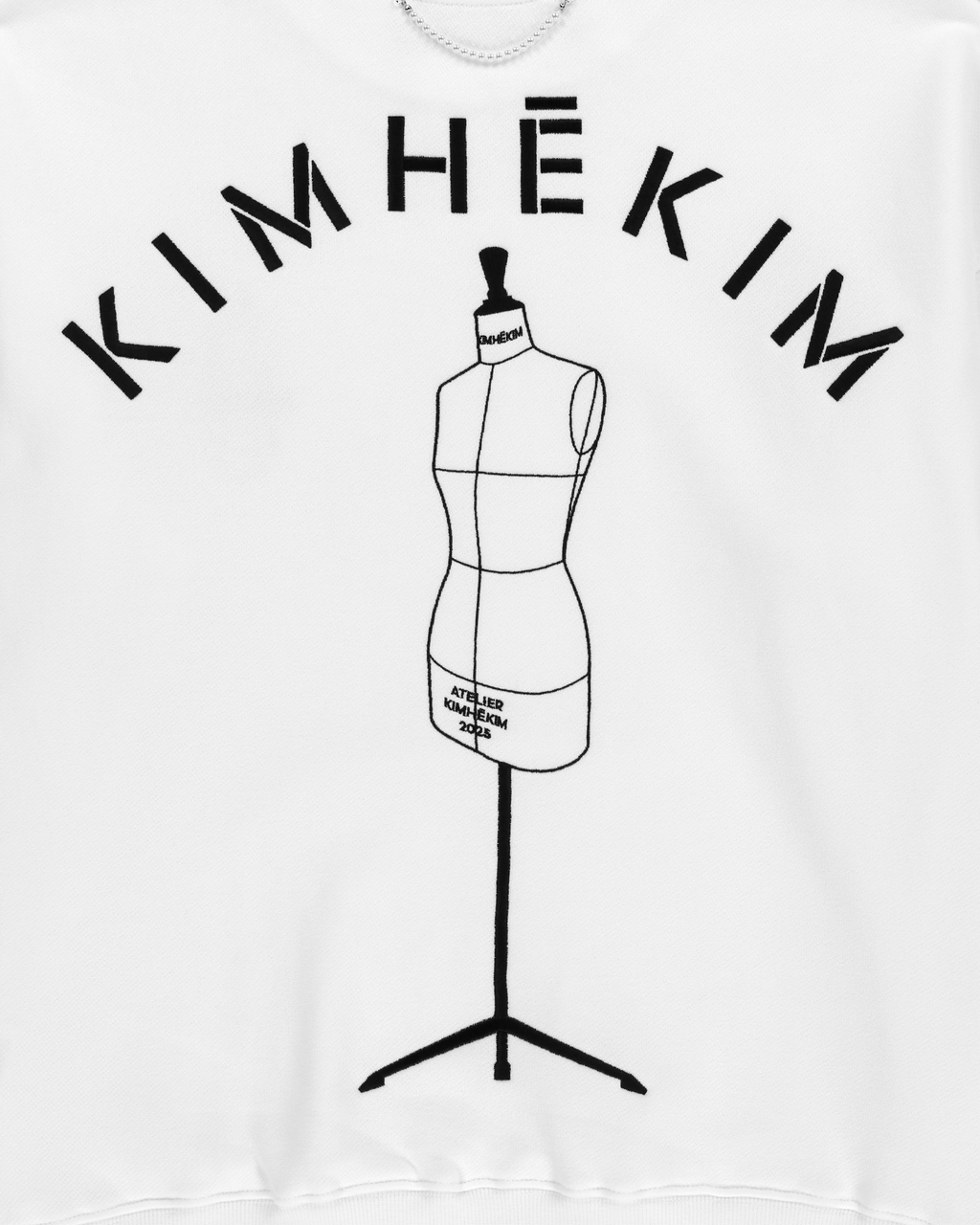 Kimhe Kim - Stockman Embroidered Sweatshirt (White) product image 5 | TRAB K-Fashion Australia
