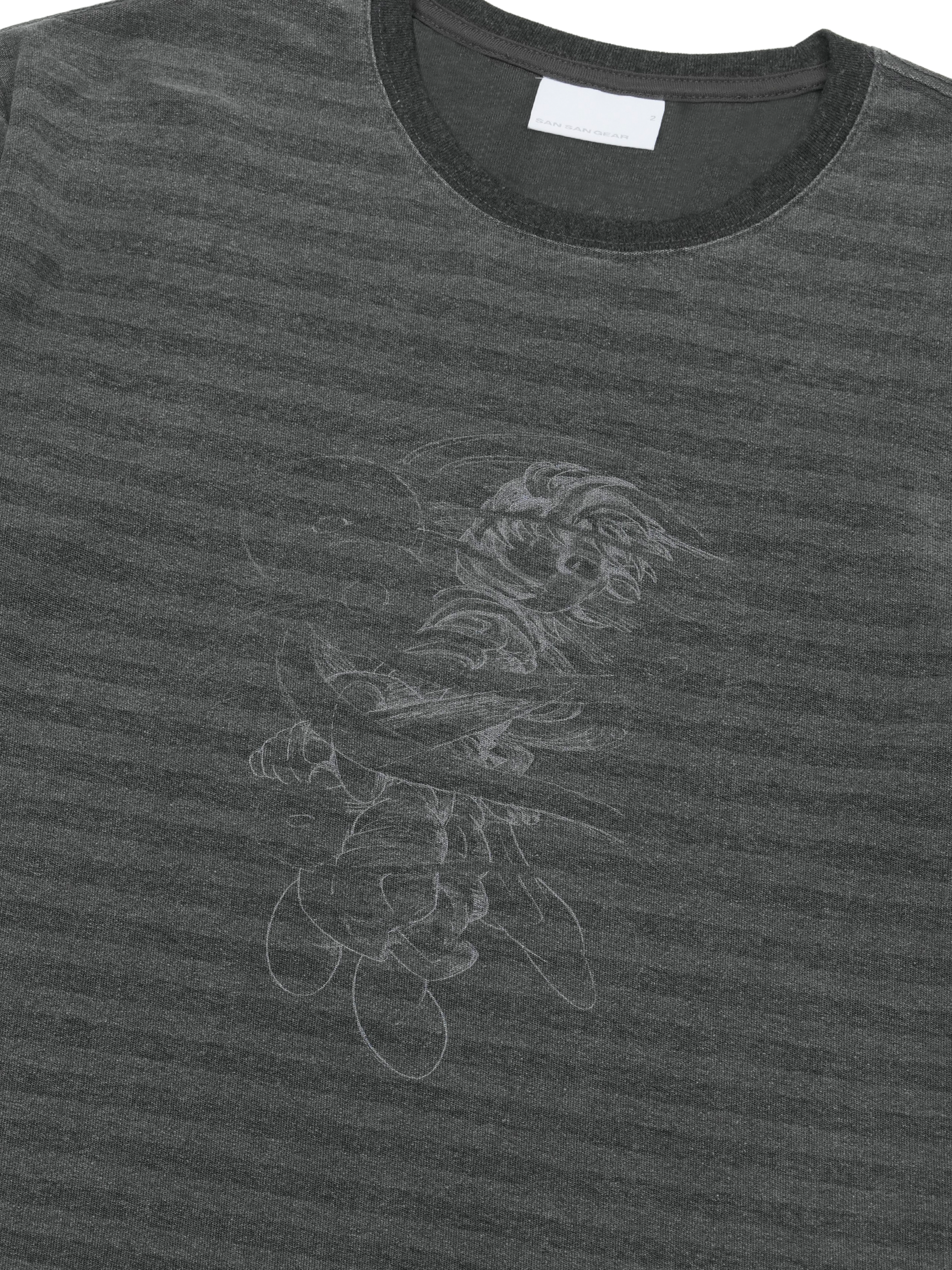 San San Gear - San San X Yuminha Storm T-Shirt (Charcoal) product image 3 | TRAB K-Fashion Australia