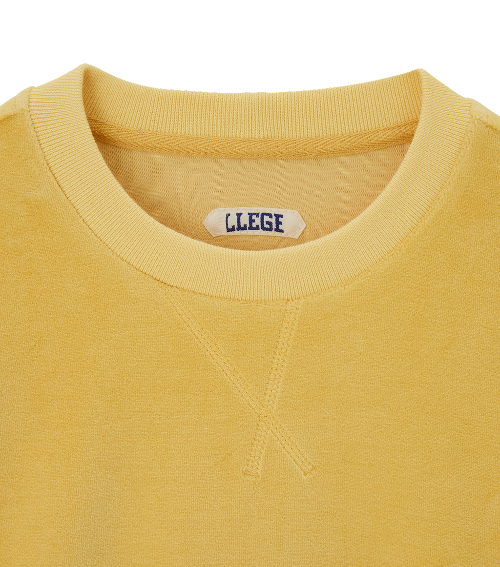Llege - Velour Oversized Sweatshirt (Yellow) product image 3 | TRAB K-Fashion Australia