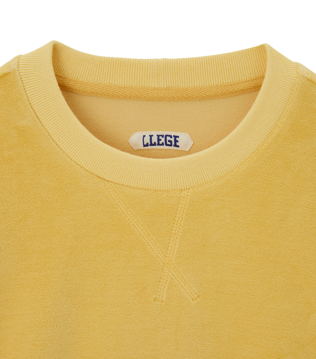 Llege - Velour Oversized Sweatshirt (Yellow) product image 3 | TRAB K-Fashion Australia