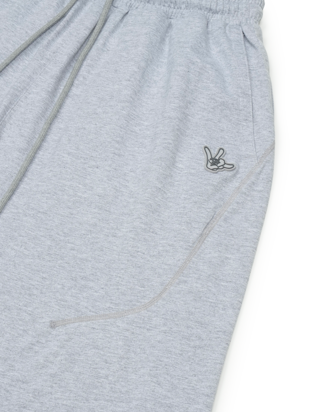 San San Gear - San San X Yuminha Sweatshorts (Melange Grey) product image 3 | TRAB K-Fashion Australia