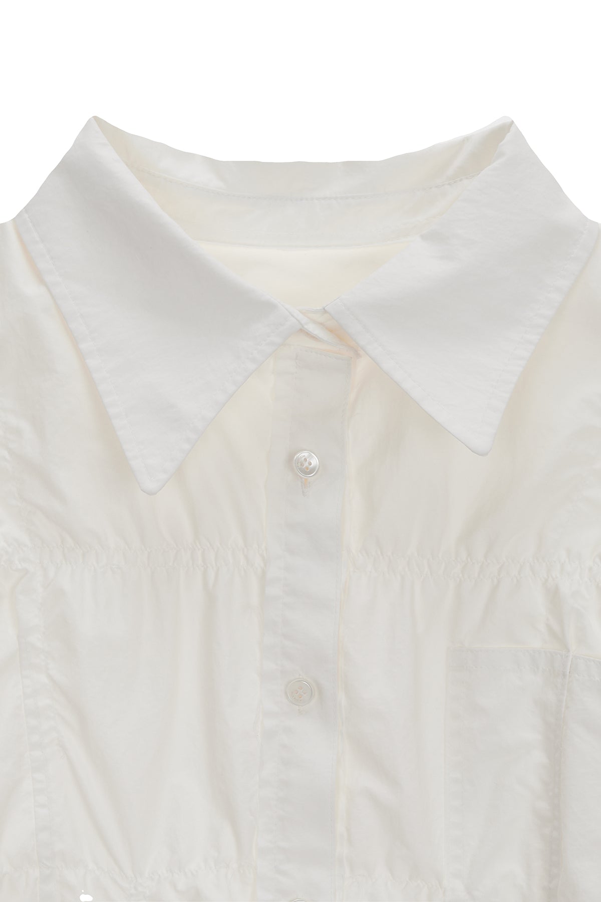 Matin Kim - Deconstruction Crinkle Shirt (White) product image 3 | TRAB K-Fashion Australia