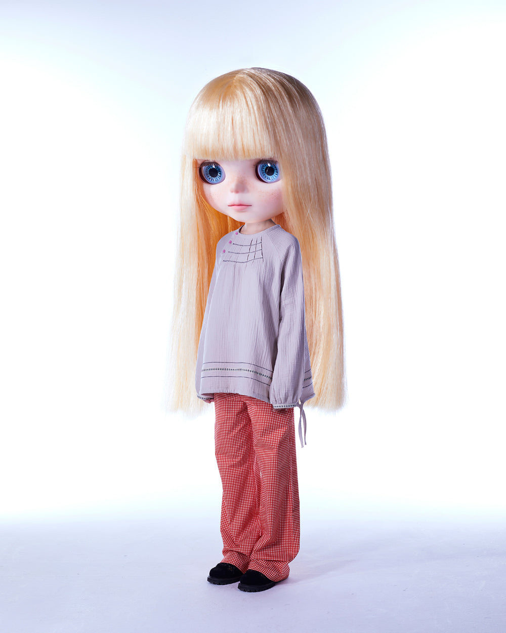 Coyseio - Coyseio X Blythe Check Boot Cut Pants (Red) product image 4 | TRAB K-Fashion Australia