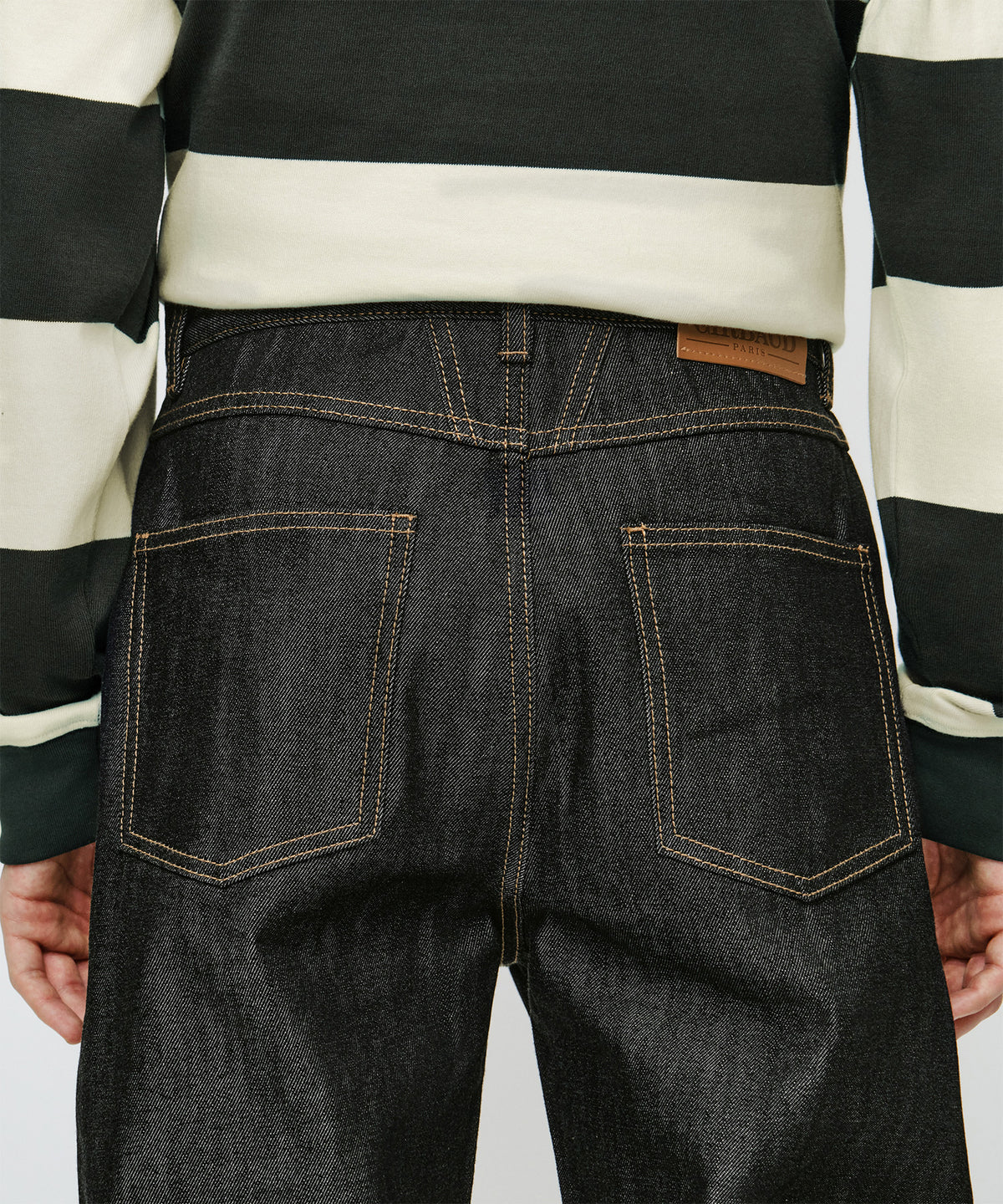 Marithe & Francois Girbaud - Straight Selvedge Denim Pants (Black) product image 2 | TRAB K-Fashion Australia