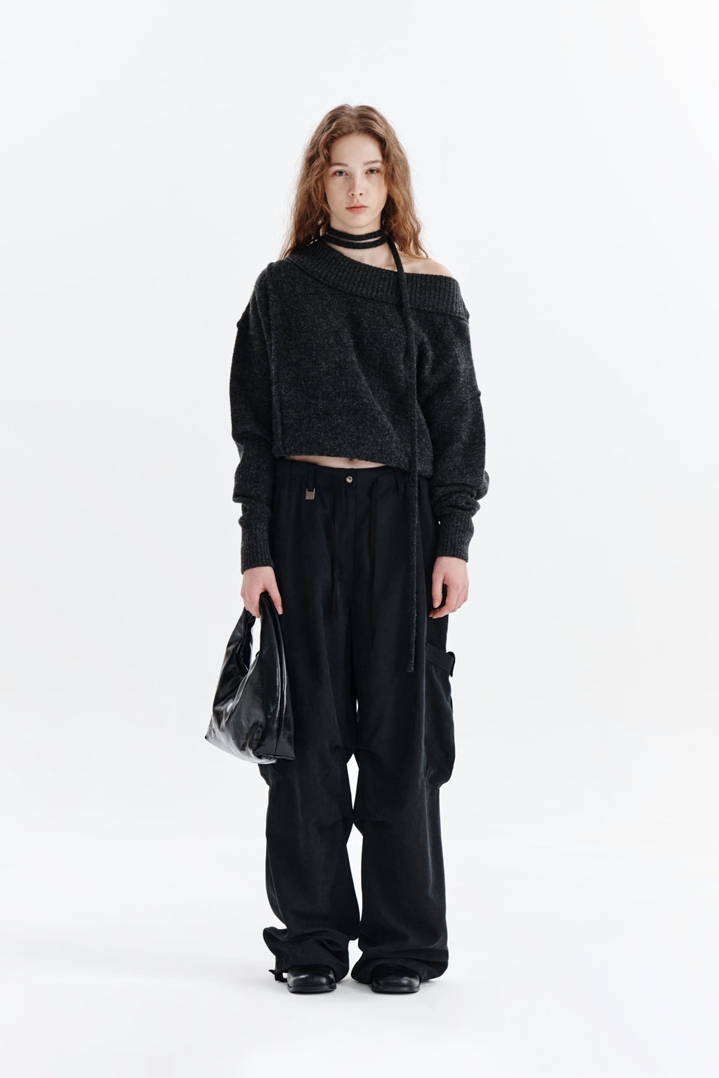 Matin Kim - Soft Washed Cargo Pants (Black) product image 5 | TRAB K-Fashion Australia