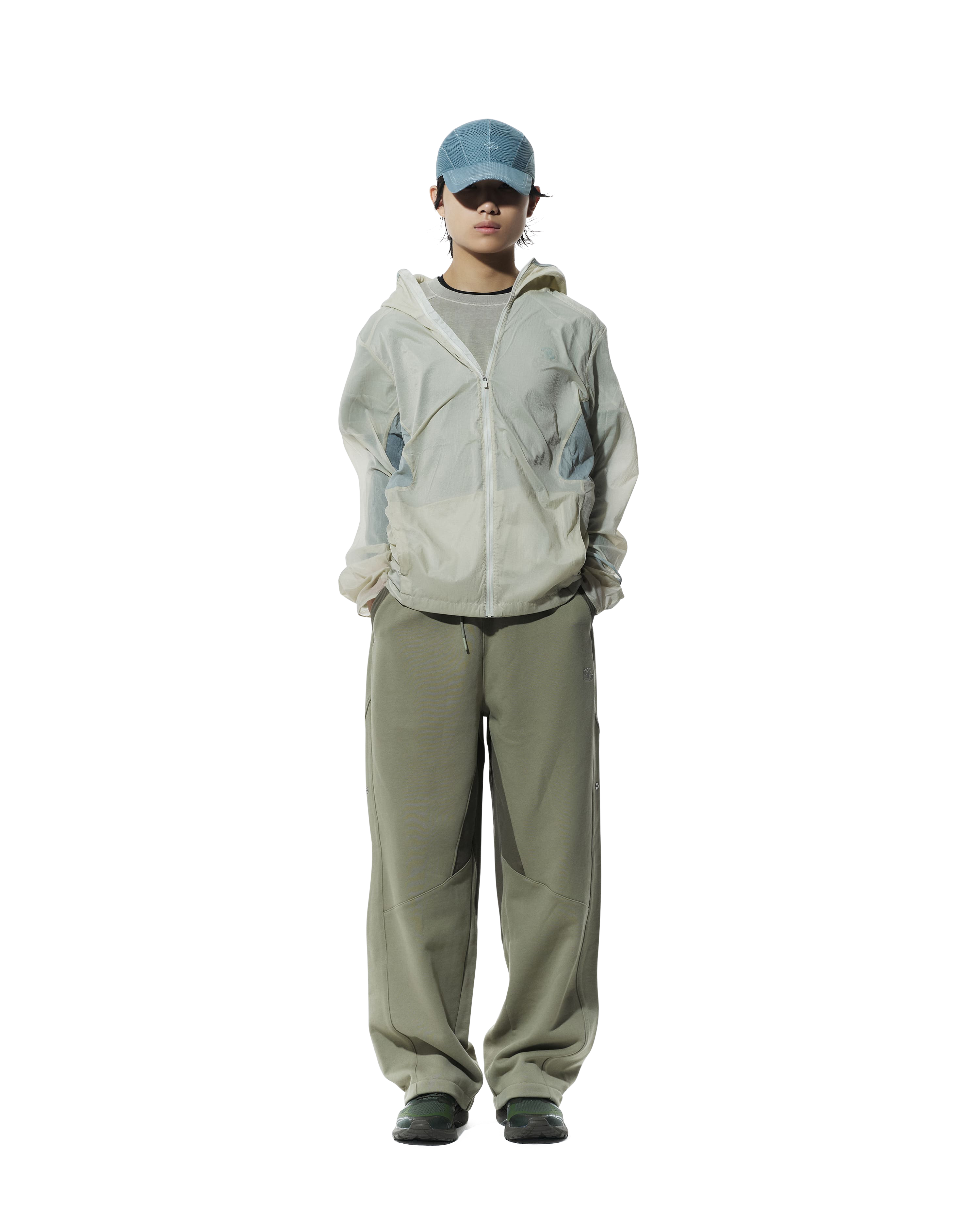 San San Gear - Rib Sweatpants (Mud Khaki) product image 1 | TRAB K-Fashion Australia