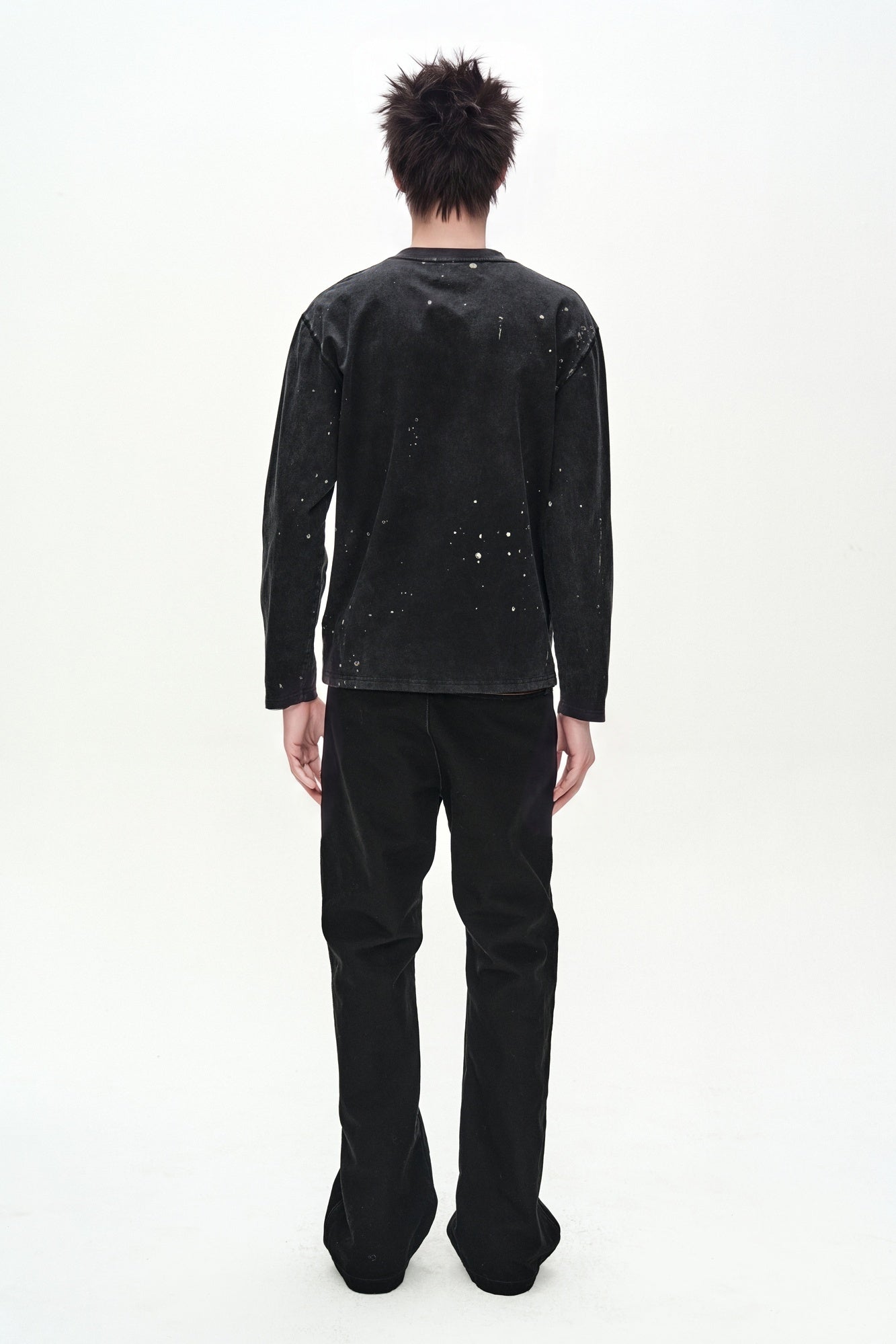 Andersson Bell - (essential) Unisex Choose Life Long Sleeve T-Shirt (black) (Black) product image 2 | TRAB K-Fashion Australia