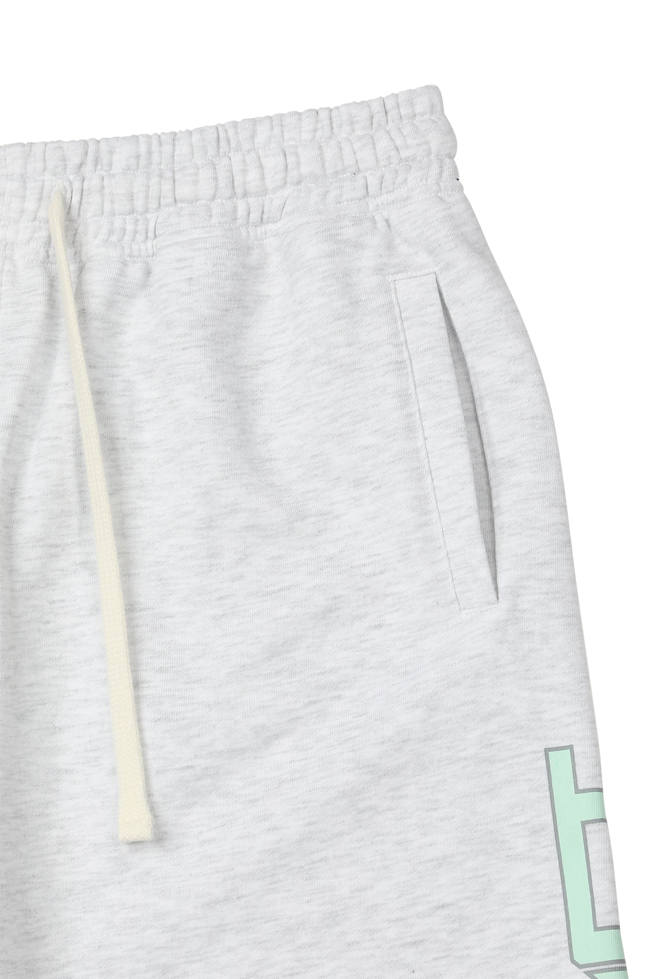 Deinet - Dn Script Sweat Bermuda Pants (Light Grey) product image 12 | TRAB K-Fashion Australia