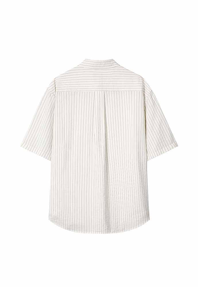 Art if acts - Wrinkle Rayon Half Shirt (Cream/Charcoal) product image 7 | TRAB K-Fashion Australia