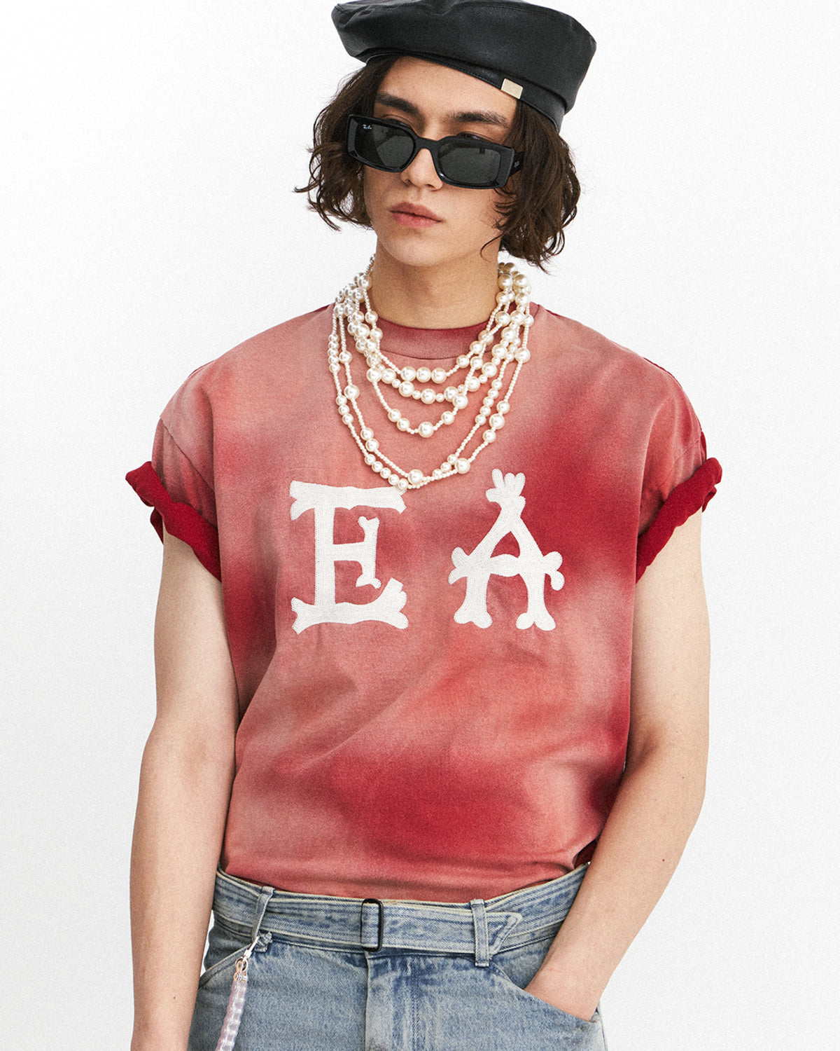 Eastlogue - Ea Logo T-shirts (Vintage Red) product image 3 | TRAB K-Fashion Australia