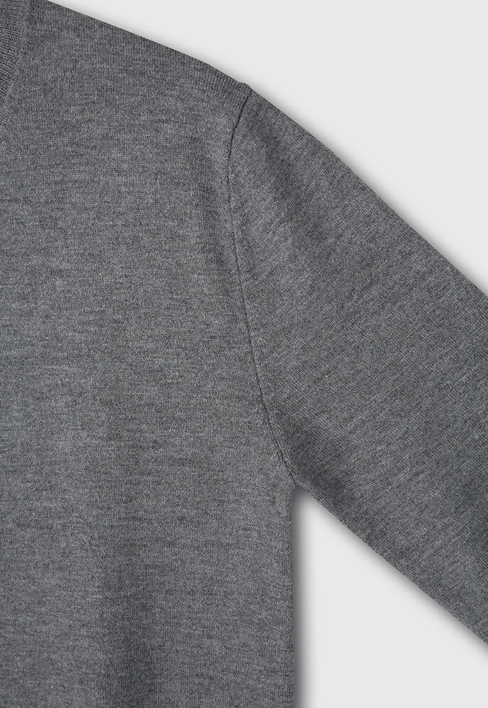 Tonywack - Super Fine Wool Cuffs Button Knit (Grey) product image 10 | TRAB K-Fashion Australia