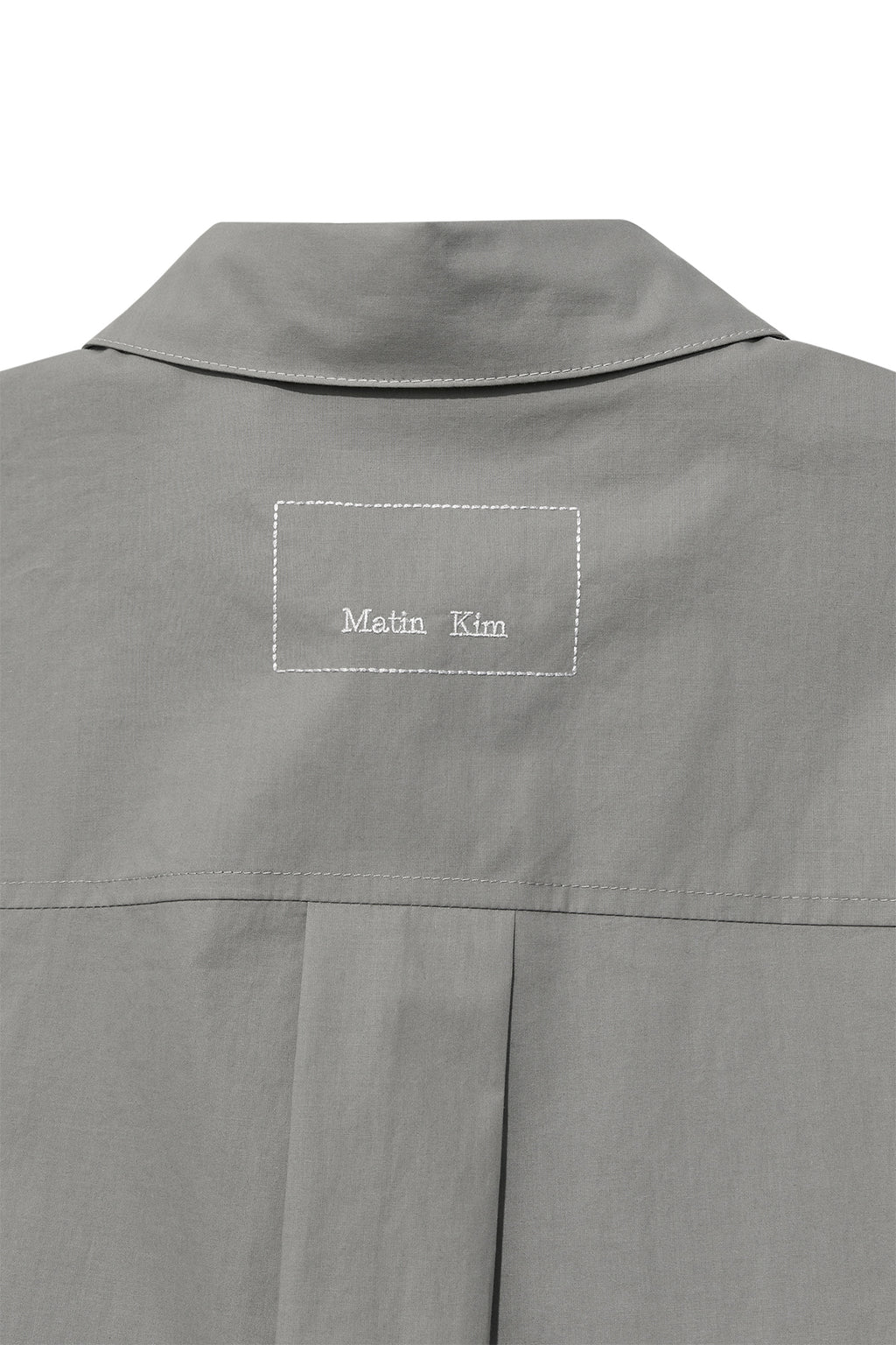 Matin Kim - Stitch Point Layered Shirt (Khaki Grey) product image 6 | TRAB K-Fashion Australia