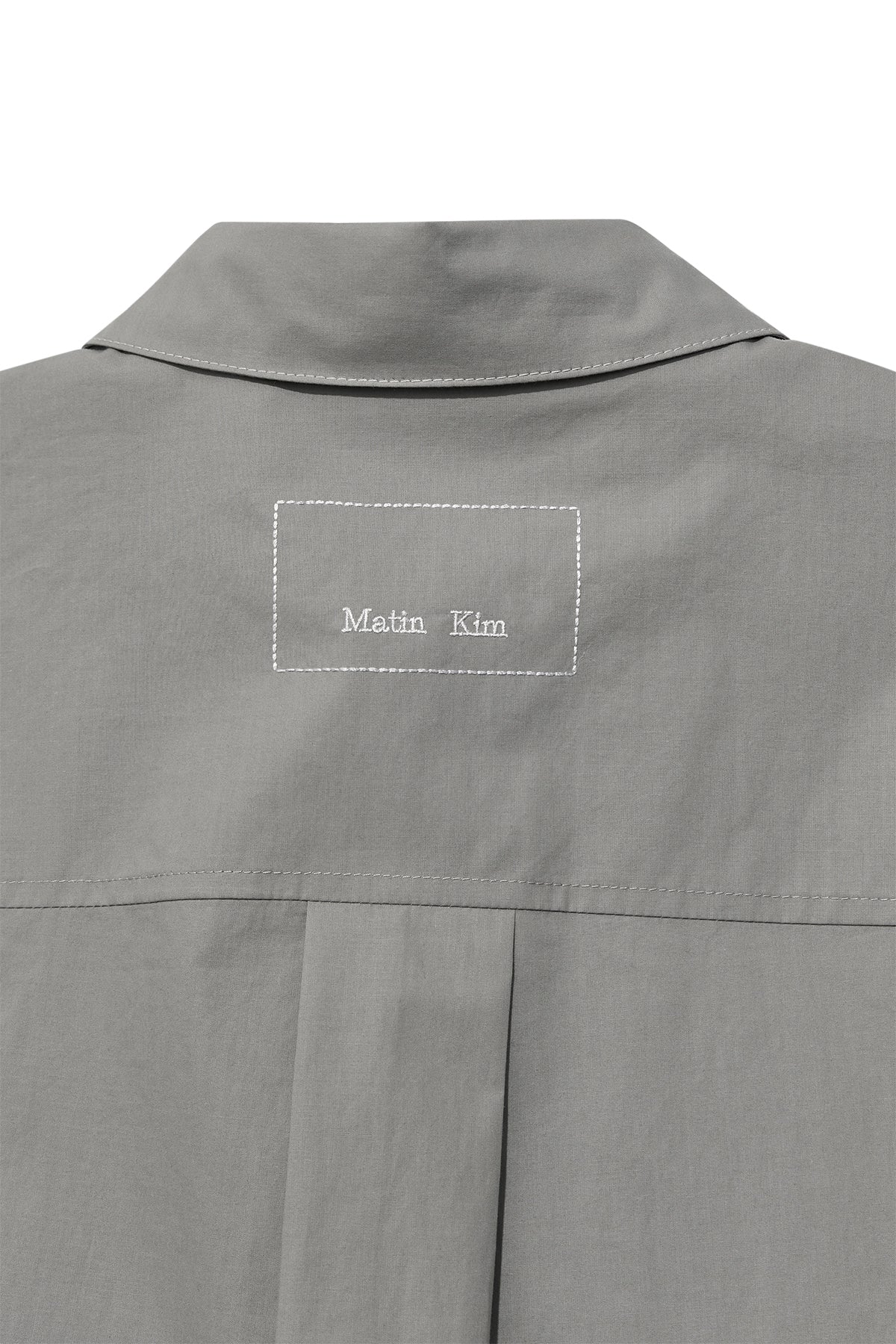 Matin Kim - Stitch Point Layered Shirt (Khaki Grey) product image 6 | TRAB K-Fashion Australia