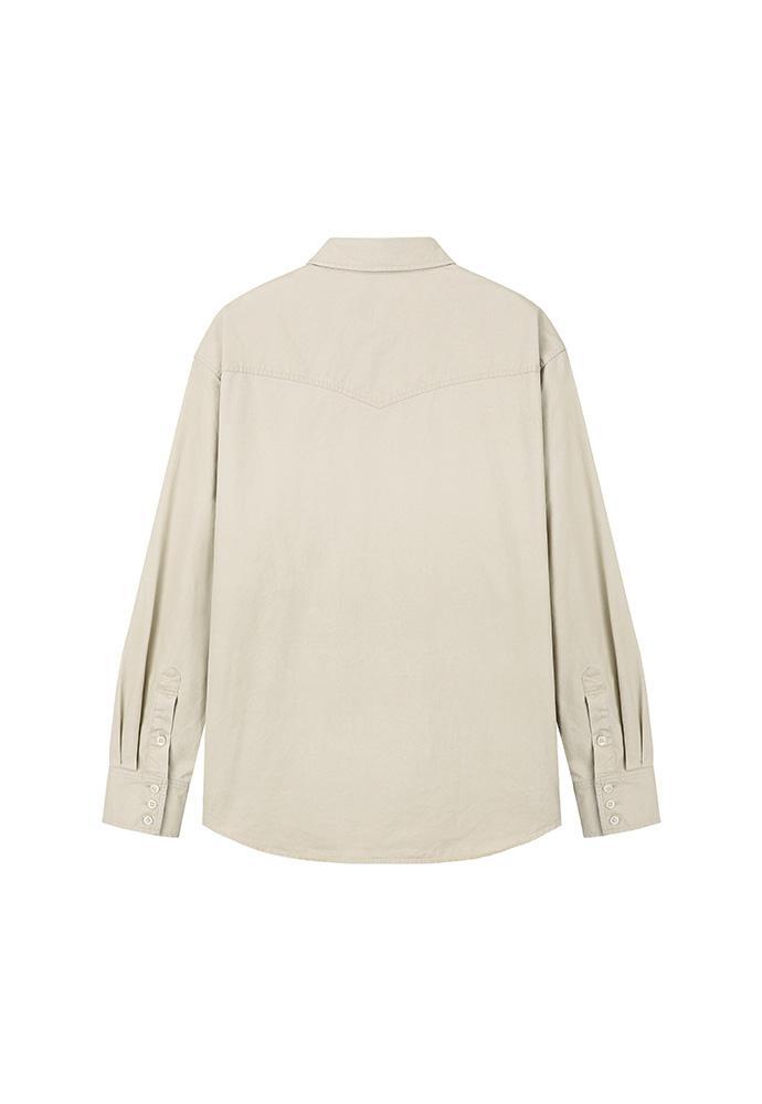 Art if acts - Washed Western Shirt (Cream) product image 8 | TRAB K-Fashion Australia