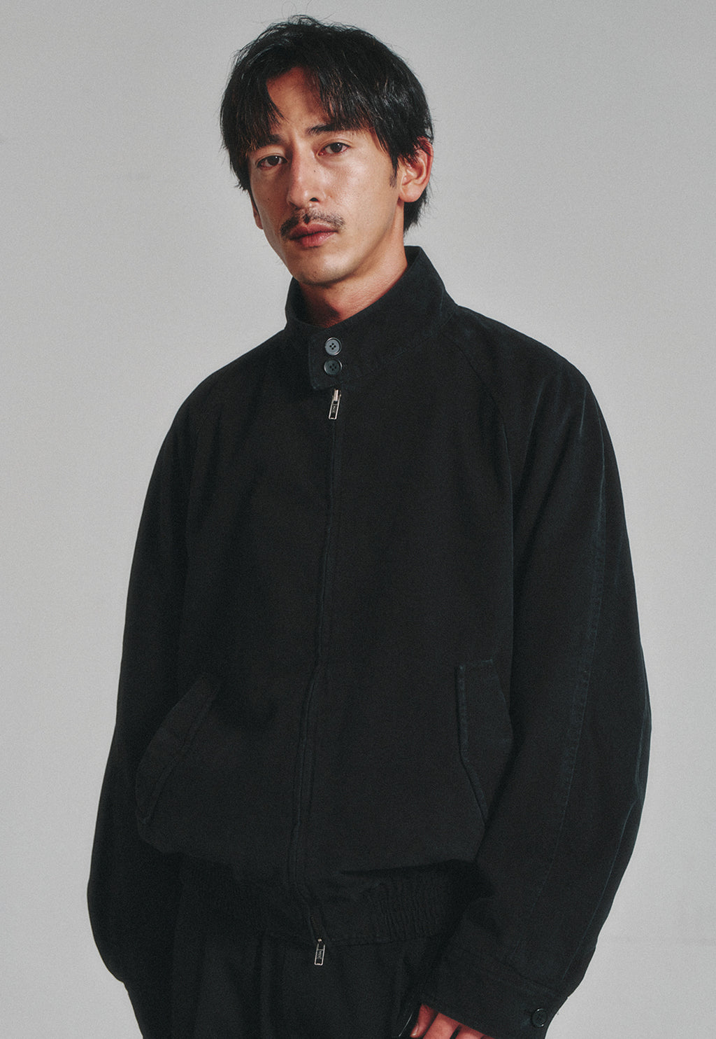 Art if acts - Washed Cotton Harrington Jacket (Black) product image 6 | TRAB K-Fashion Australia