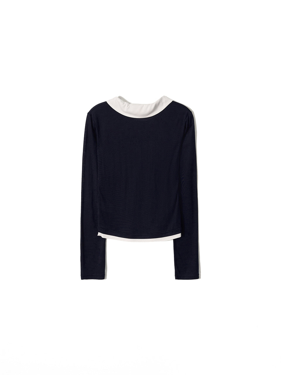 Kijun - Collar Jersey Top (Navy) product image 9 | TRAB K-Fashion Australia