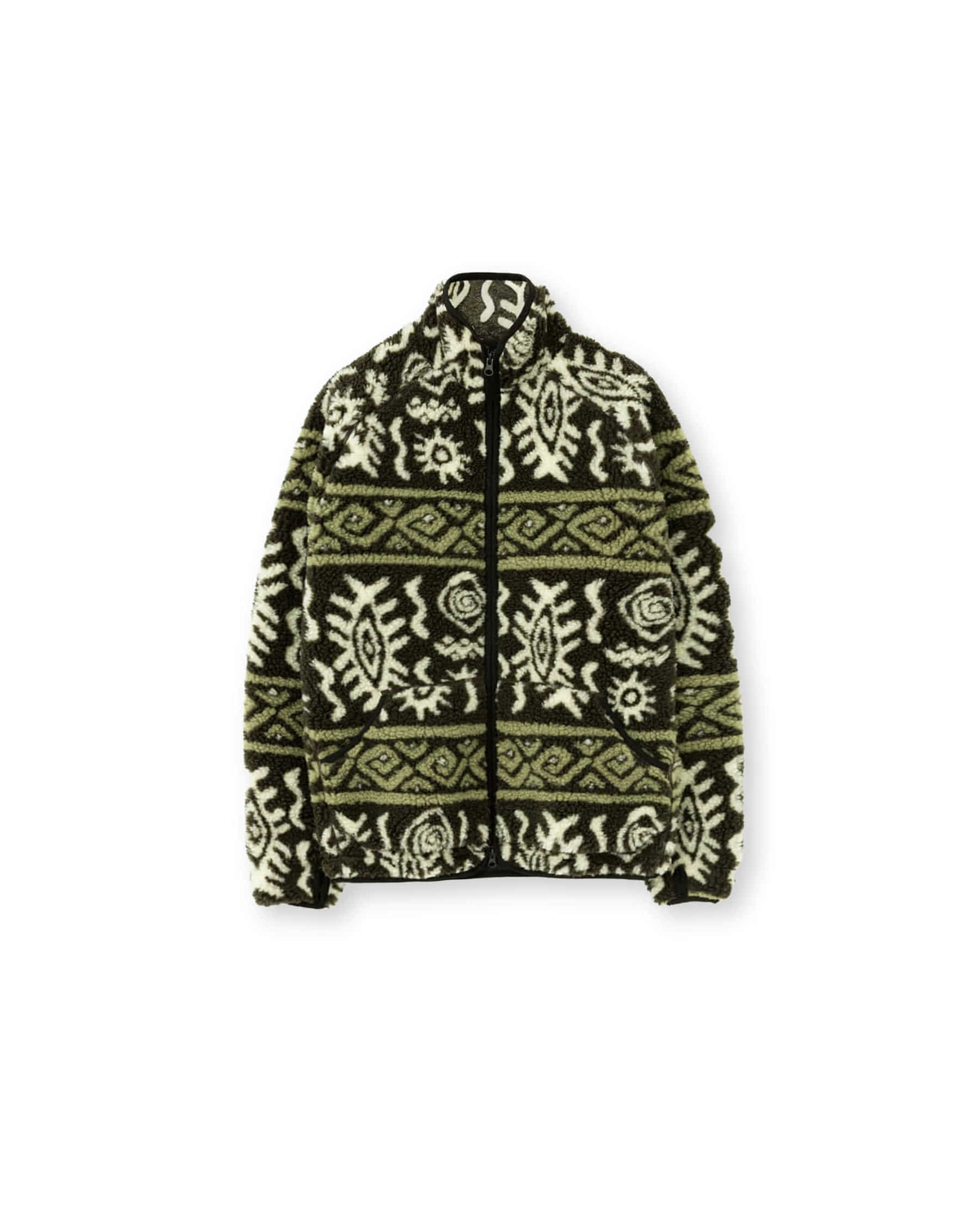 Brownyard - Native Fleece Jacket (Olive) product image 5 | TRAB K-Fashion Australia