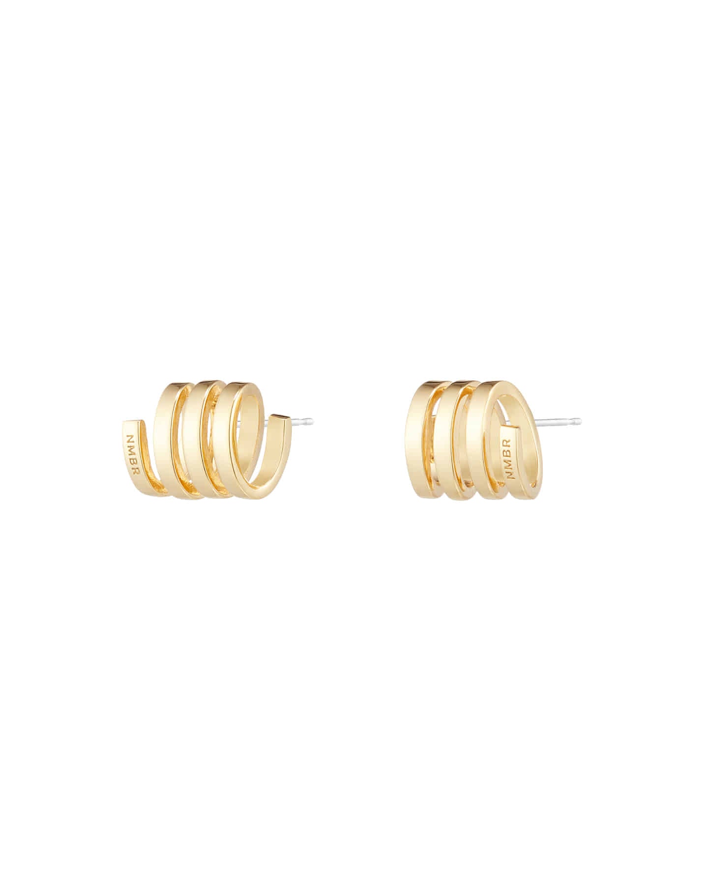Numbering - Flat Coil Earrings #4105 product image 6 | TRAB K-Fashion Australia