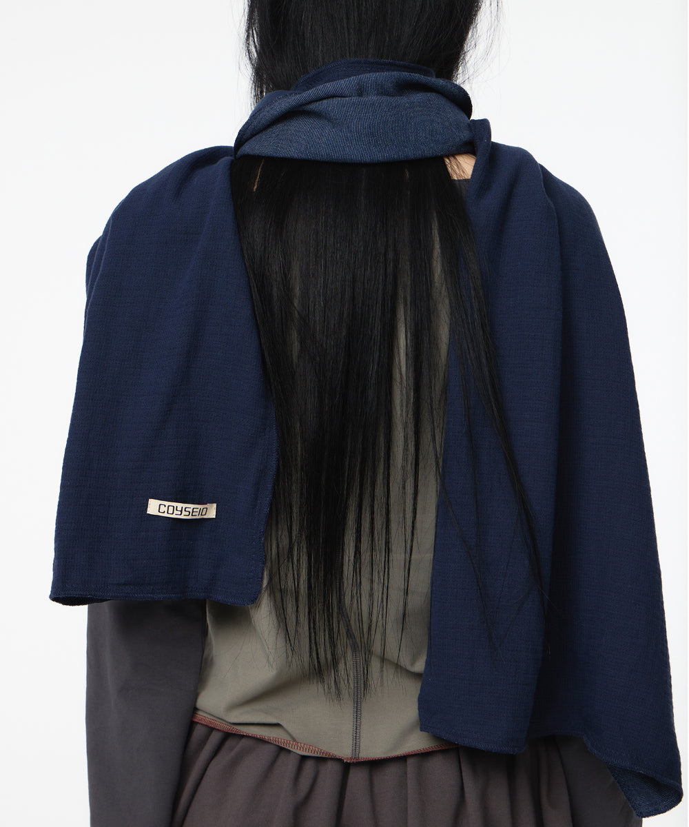 Coyseio - Two-Tone Reversible Muffler (Navy) product image 7 | TRAB K-Fashion Australia