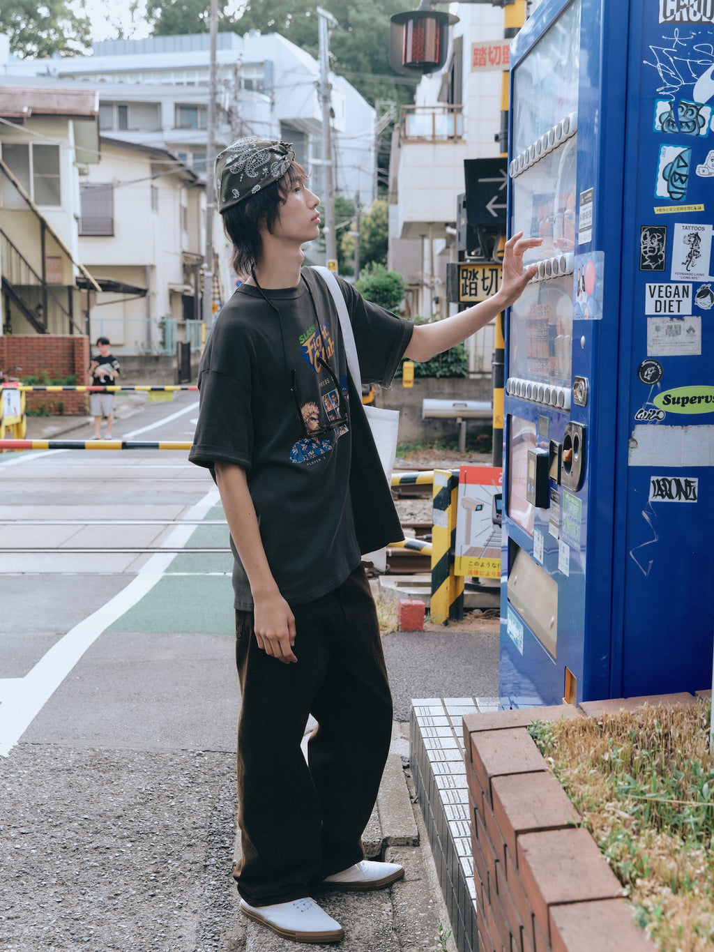 Stu - Fight Club T-Shirt (Charcoal) product image 9 | TRAB K-Fashion Australia