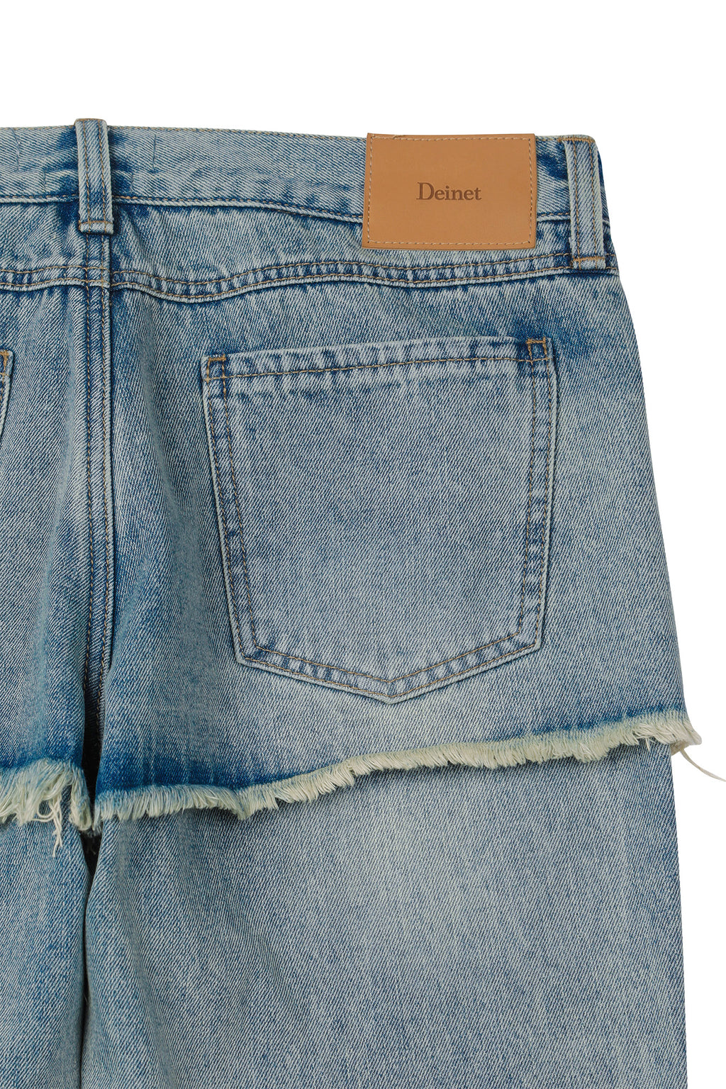 Deinet - Layered Semi Bootscut Denim Pants (Light Blue) product image 15 | TRAB K-Fashion Australia