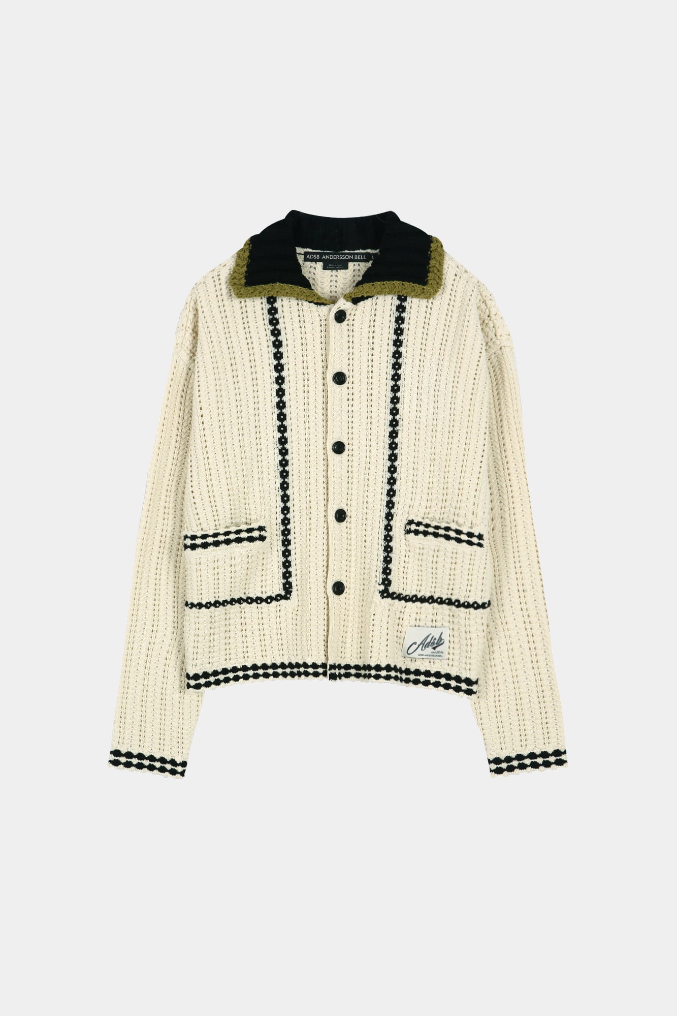 Andersson Bell - Unisex New Fantasia Collar Cardigan (Ecru) | TRAB