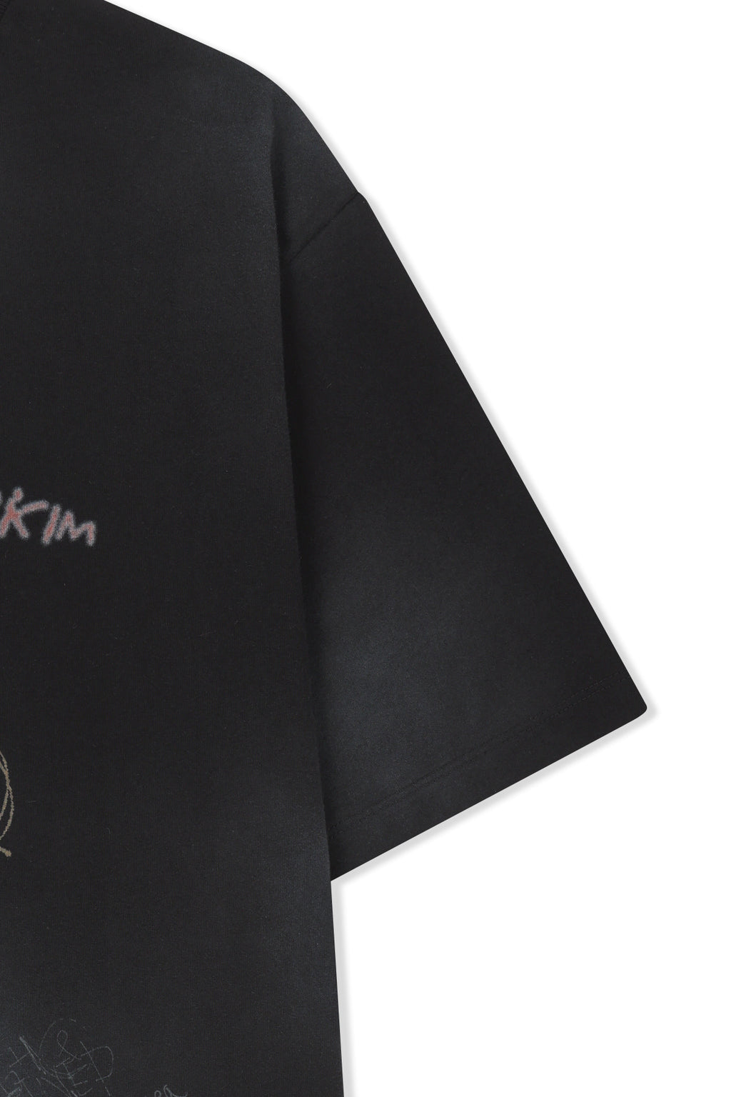 Matin Kim - Vintage Graffiti Logo Top (Black) product image 4 | TRAB K-Fashion Australia
