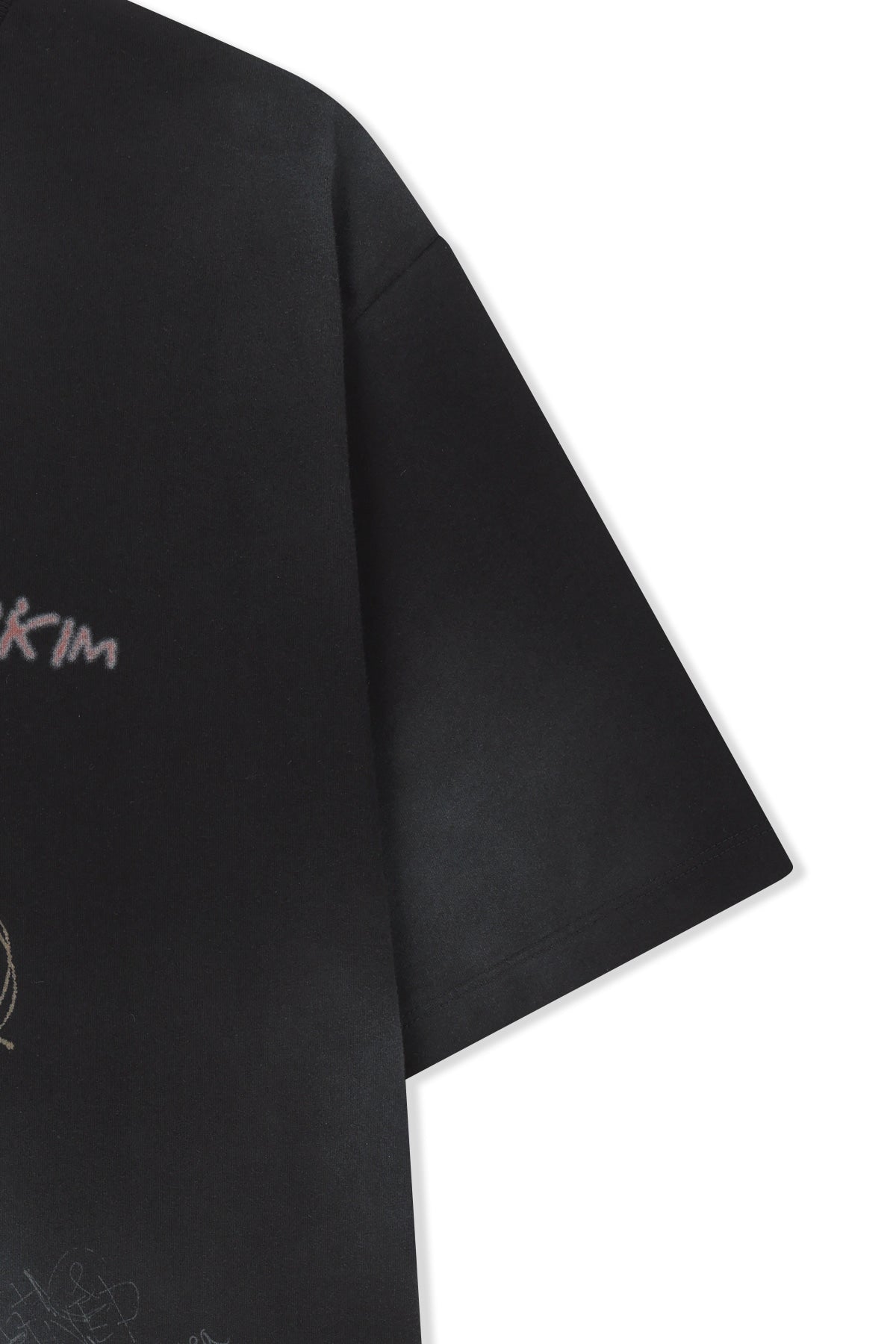 Matin Kim - Vintage Graffiti Logo Top (Black) product image 4 | TRAB K-Fashion Australia
