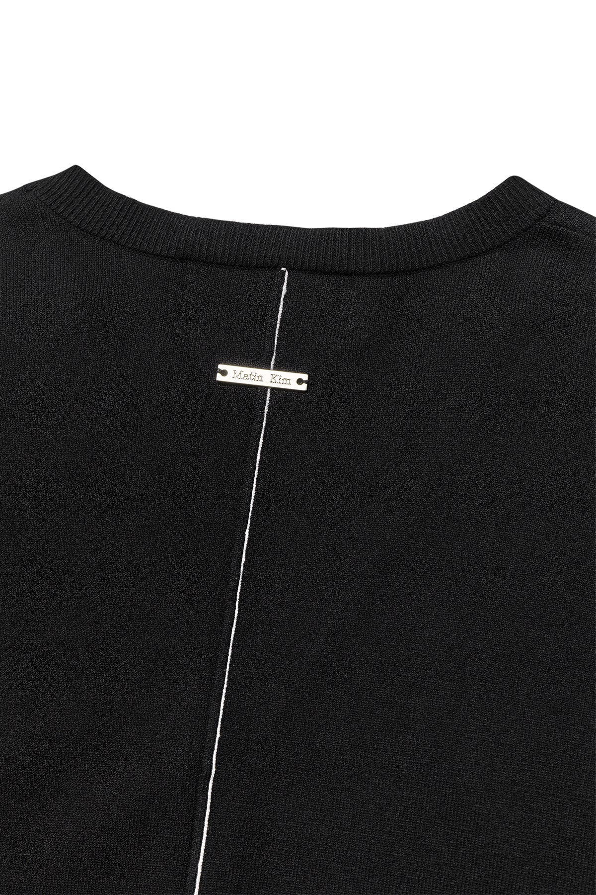 Matin Kim - Slit Detail Button Cardigan (Black) product image 6 | TRAB K-Fashion Australia