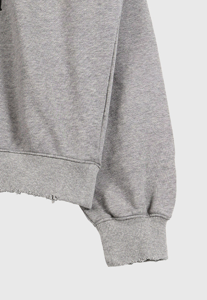 Tonywack - Embroidery Overlap College Sweatshirt (Heather Grey) product image 12 | TRAB K-Fashion Australia