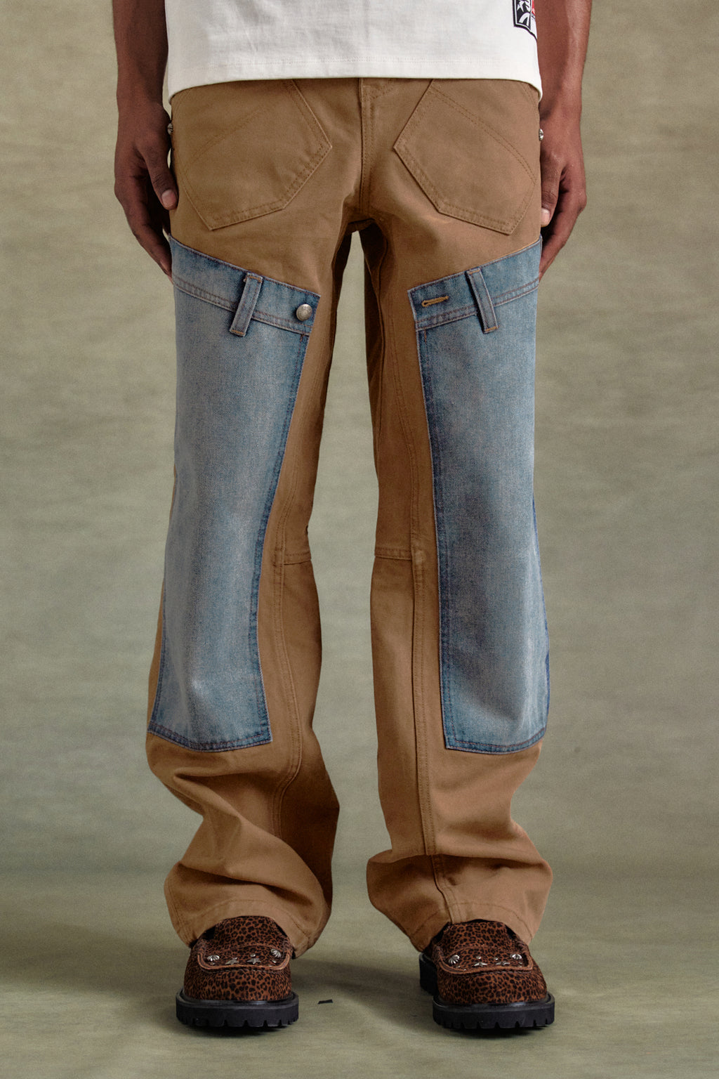 Andersson Bell - Unisex Re-Make Carpenter Jeans (Brown/Blue) product image 7 | TRAB K-Fashion Australia