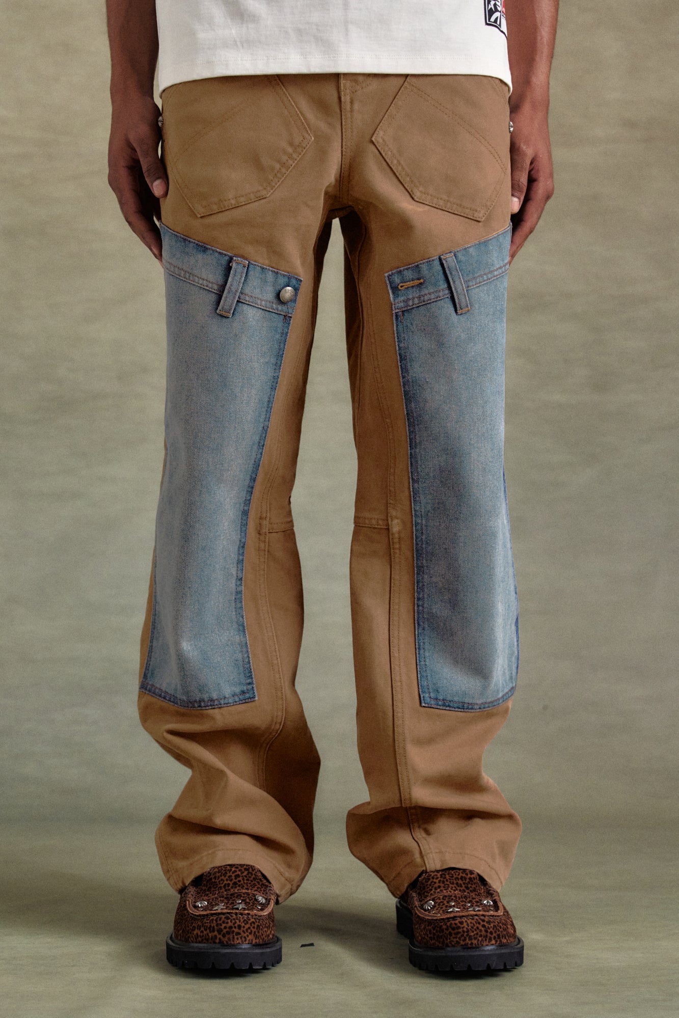 Andersson Bell - Unisex Re-Make Carpenter Jeans (Brown/Blue) product image 7 | TRAB K-Fashion Australia