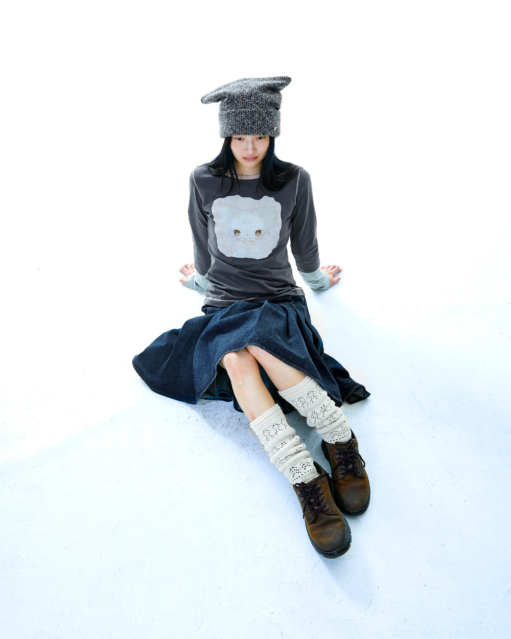 Coyseio - Mori Knee Socks (Ivory) product image 5 | TRAB K-Fashion Australia