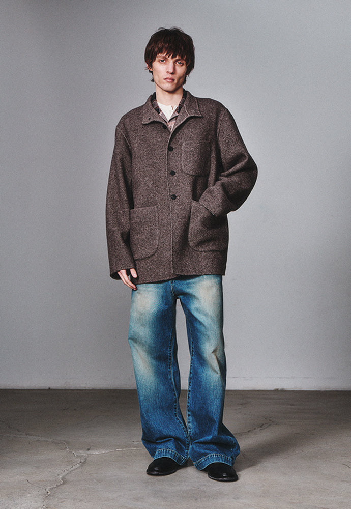 Art if acts - Handmade High Collar Coat (Espresso) product image 2 | TRAB K-Fashion Australia