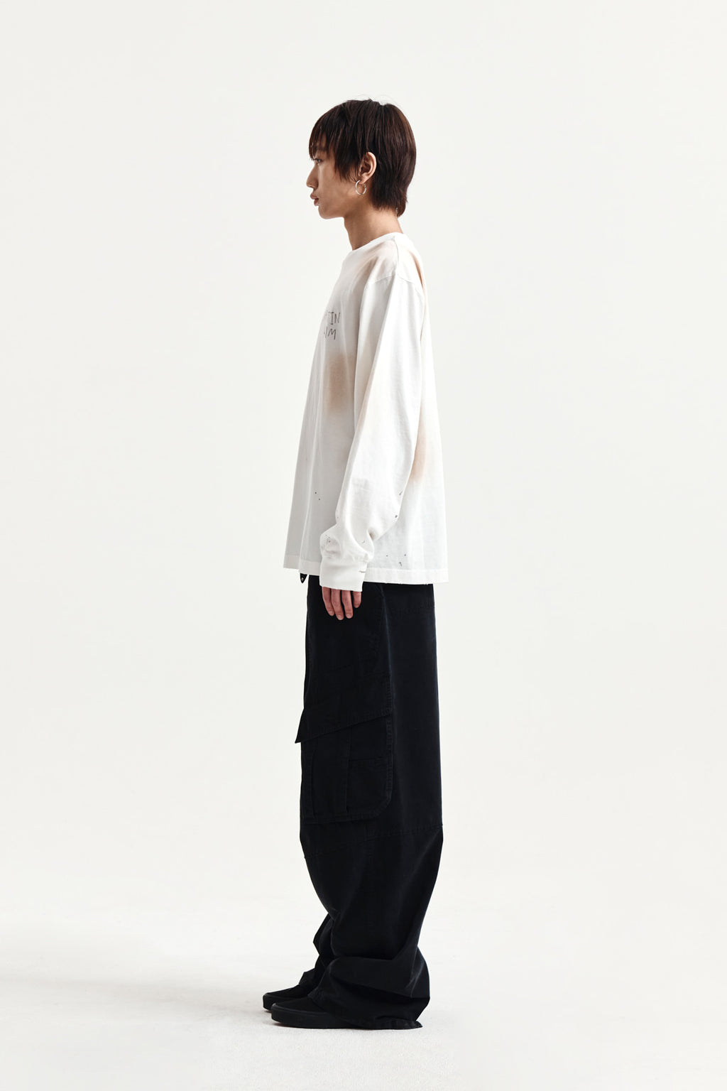 Matin Kim - Vintage Washed Logo Top (Ivory) product image 11 | TRAB K-Fashion Australia