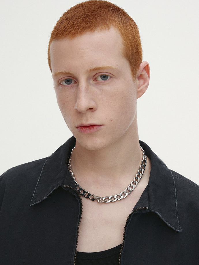 Tonywack - Garment-Dyed Cotton Distressed Mechanic Jacket (Faded Black) product image 5 | TRAB K-Fashion Australia