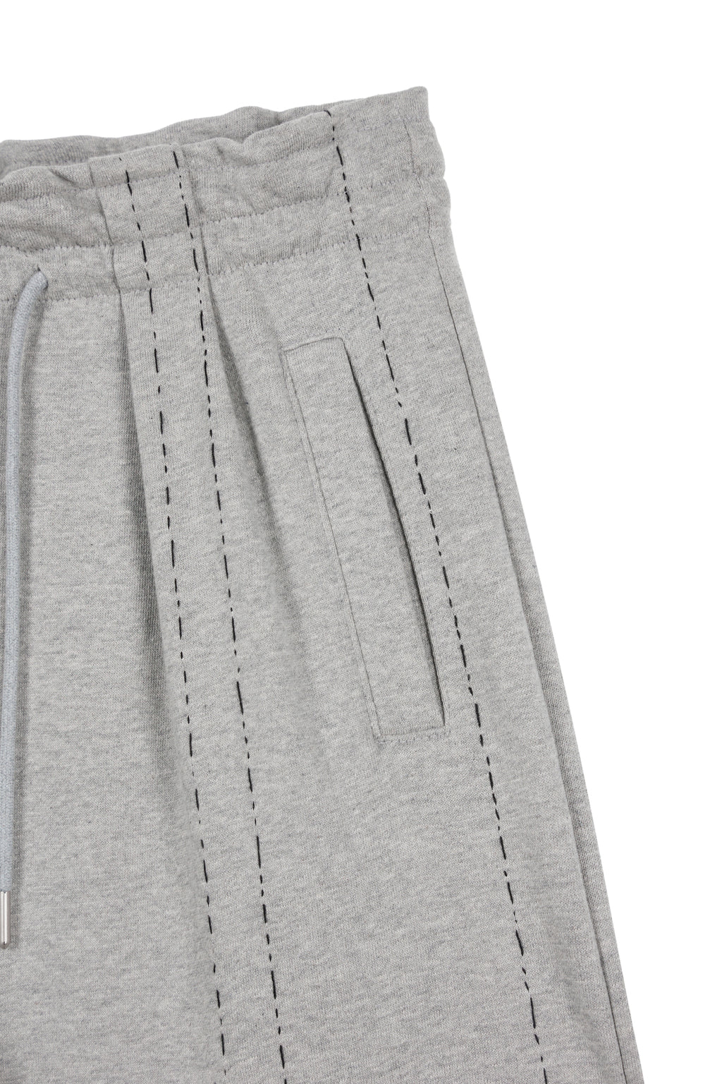 Deinet - Deinet Stitch Pintuck Sweat Pants (Melange Grey) product image 4 | TRAB K-Fashion Australia