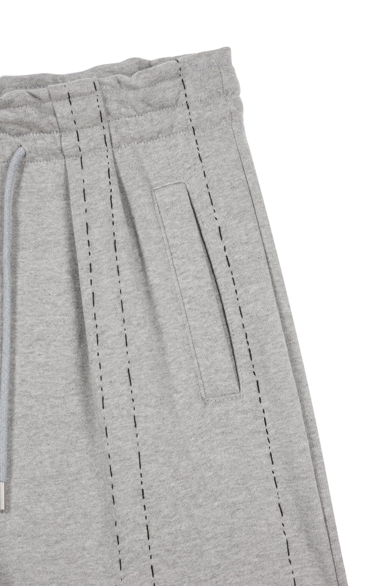 Deinet - Deinet Stitch Pintuck Sweat Pants (Melange Grey) product image 4 | TRAB K-Fashion Australia